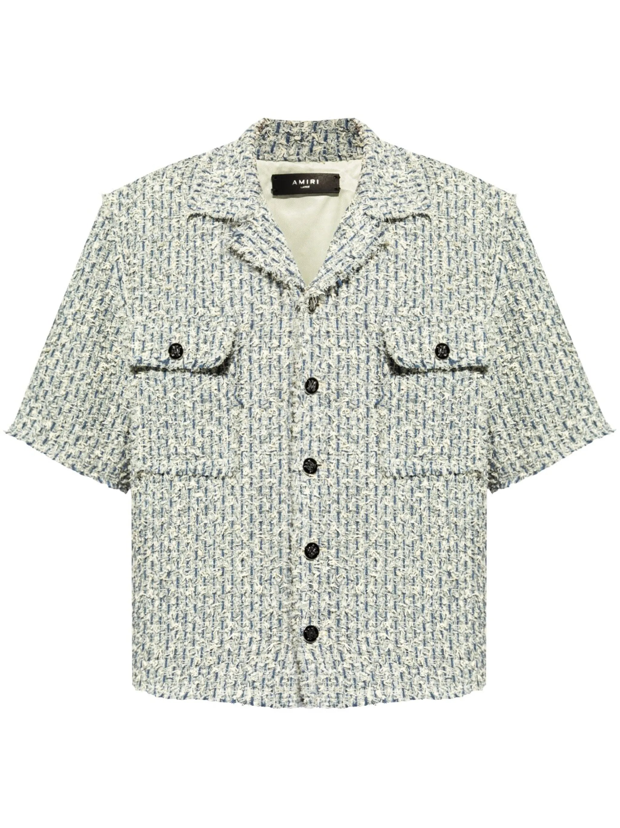 logo-engraved button shirt