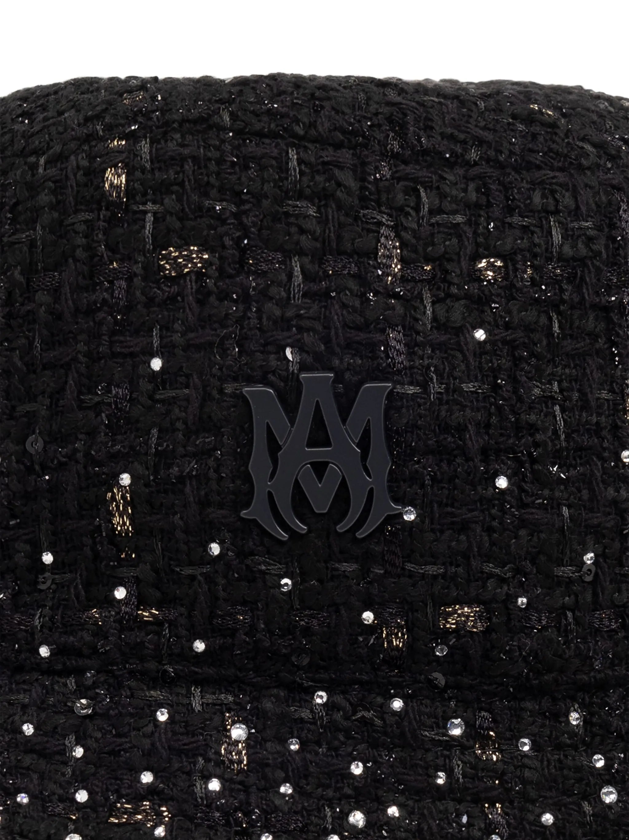 MA-plaque tweed bucket hat