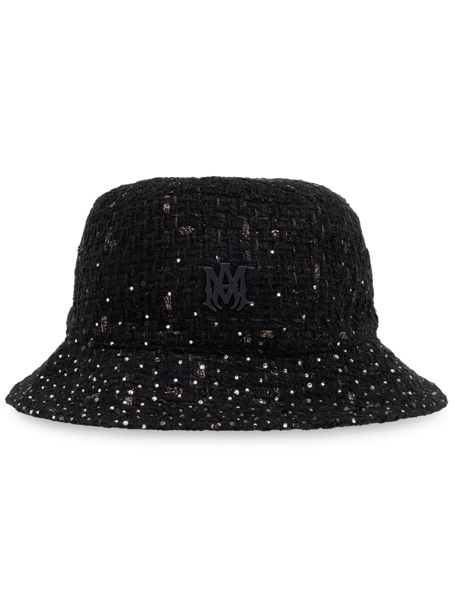 MA-plaque tweed bucket hat