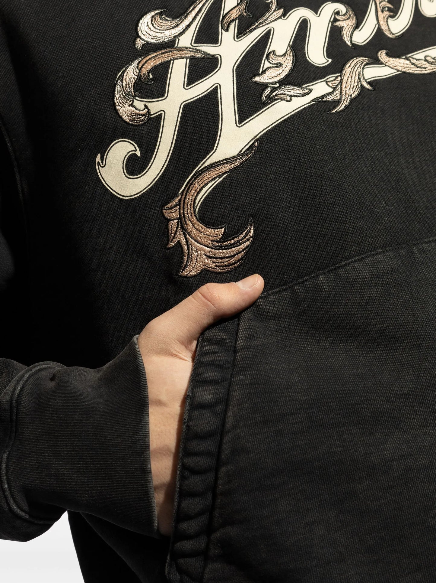 logo-print cotton hoodie