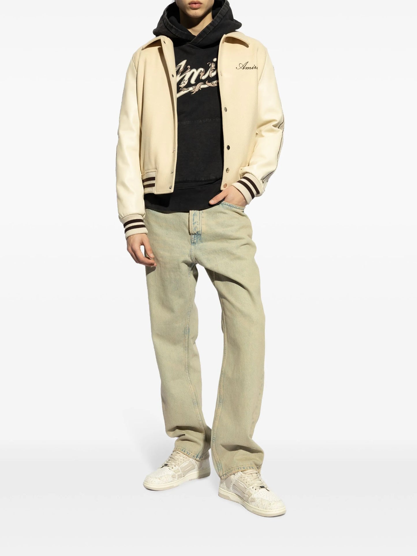 logo-print cotton hoodie
