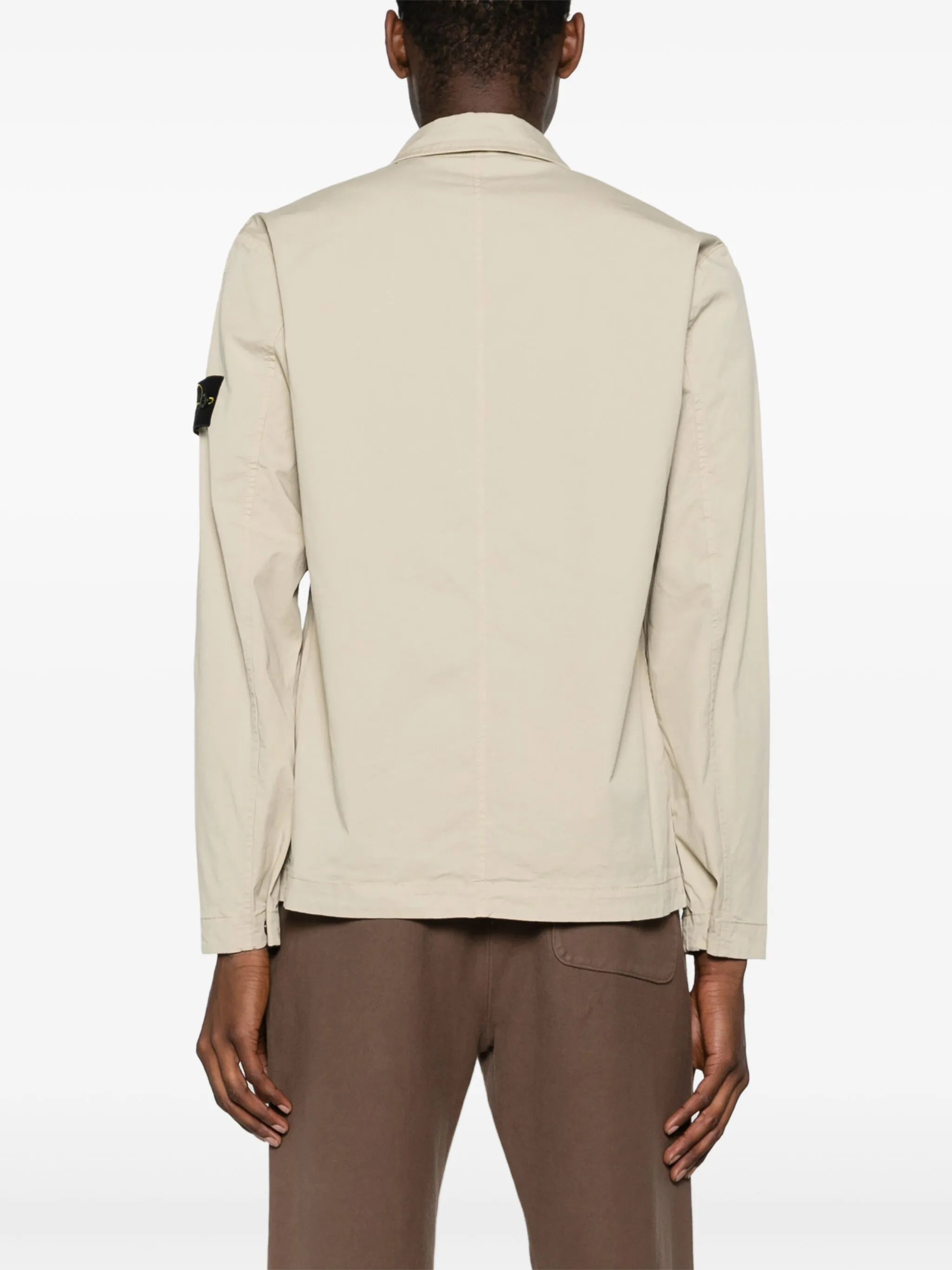 Compass-badge overshirt