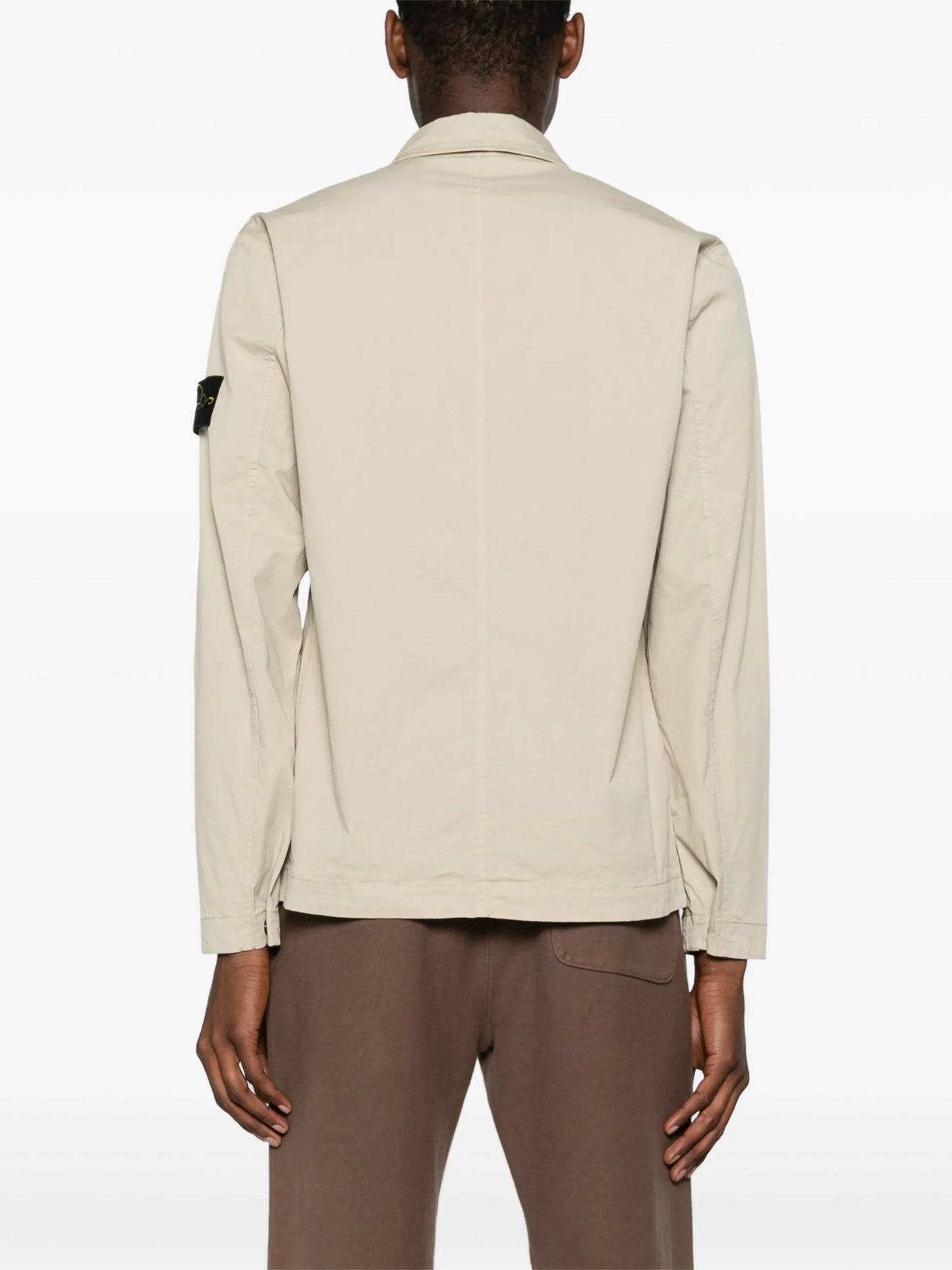 Compass-badge overshirt