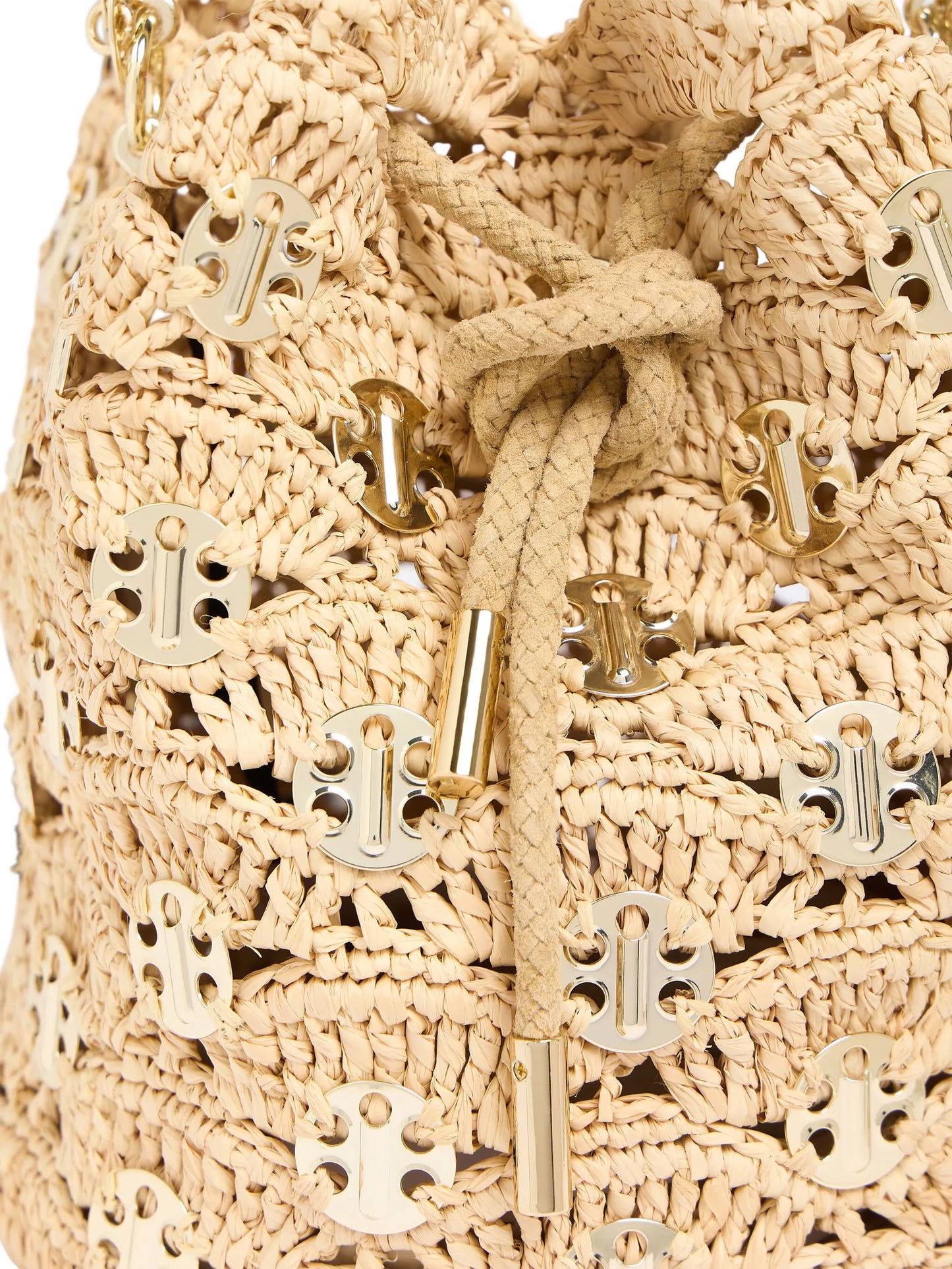 1969 Raphia Wave Paco bucket bag