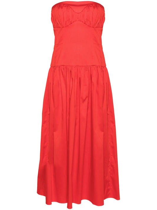 Lauryn strapless midi dress
