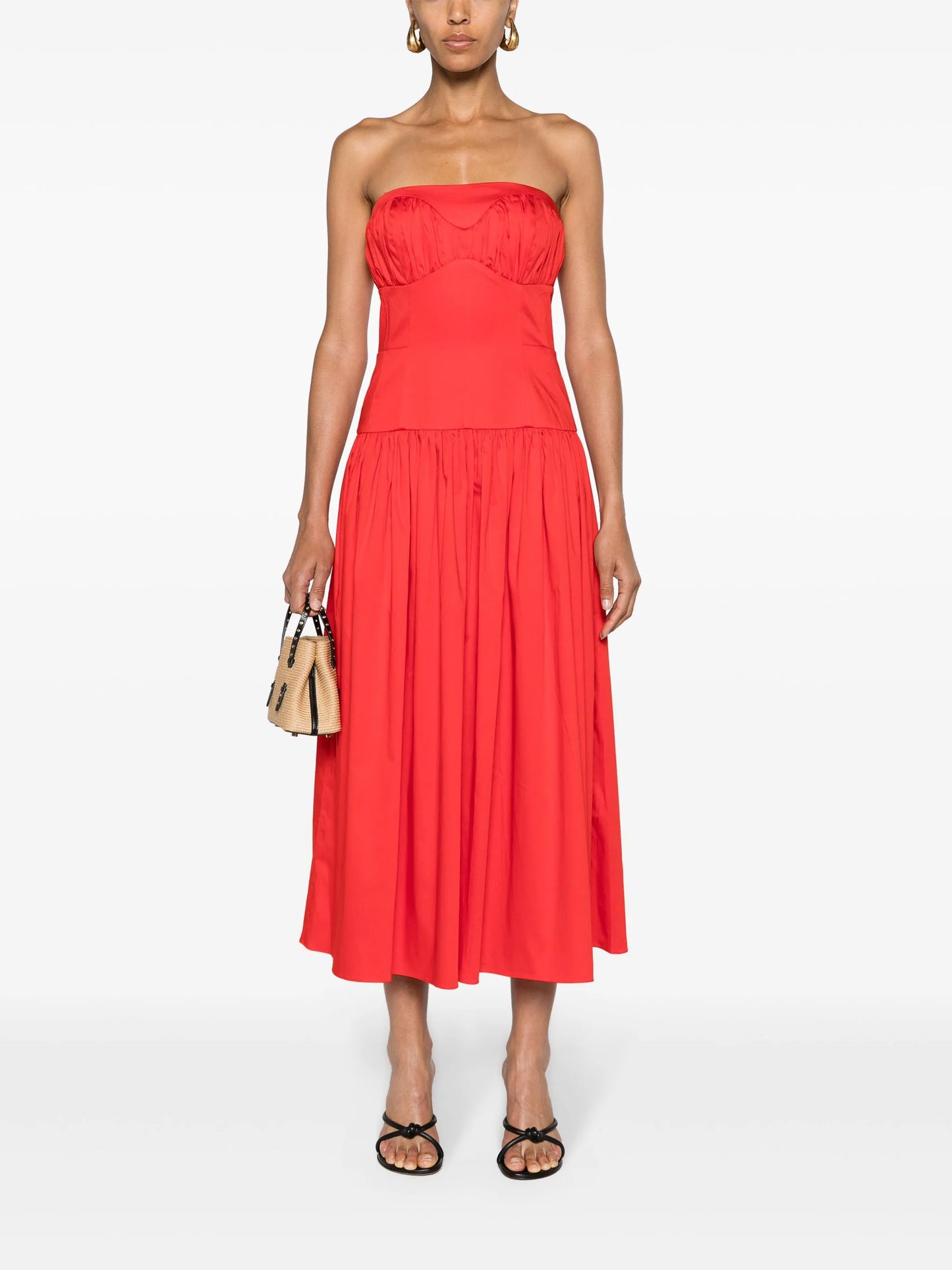 Lauryn strapless midi dress
