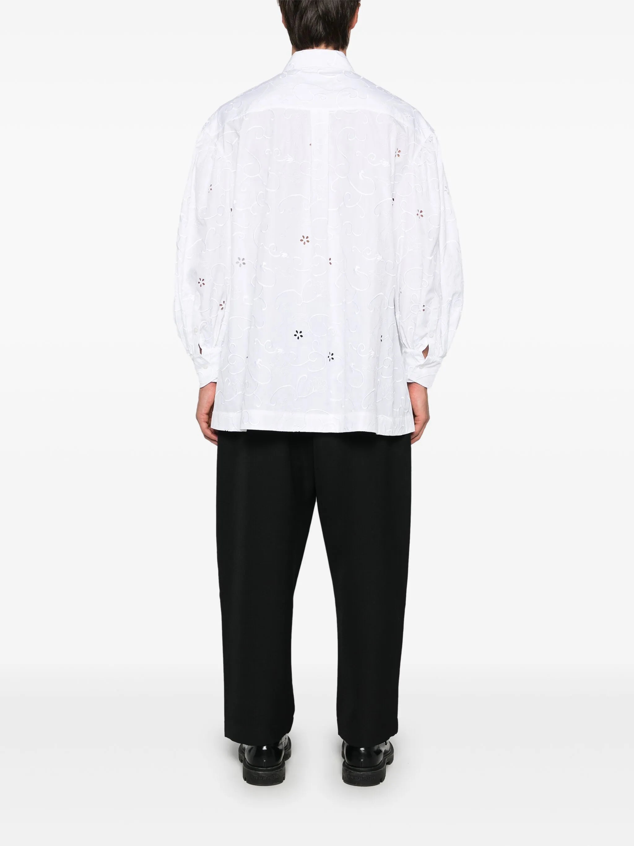broderie-anglaise shirt