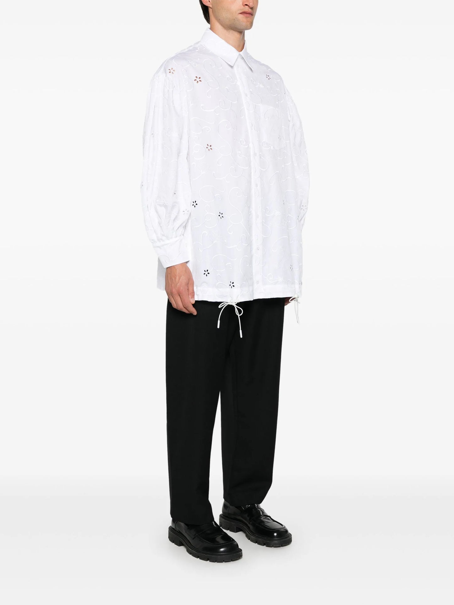 broderie-anglaise shirt