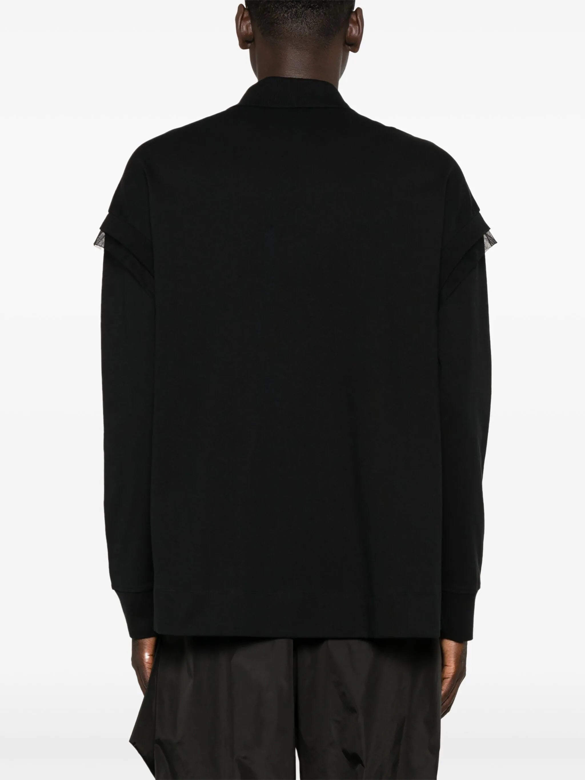 crystal-embellished cotton polo shirt