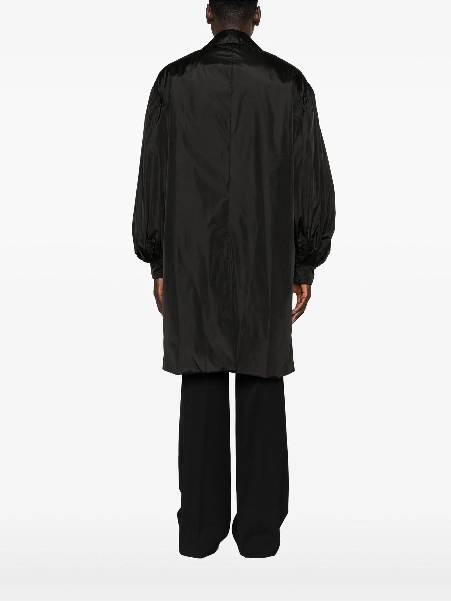 crystal-appliqué midi coat