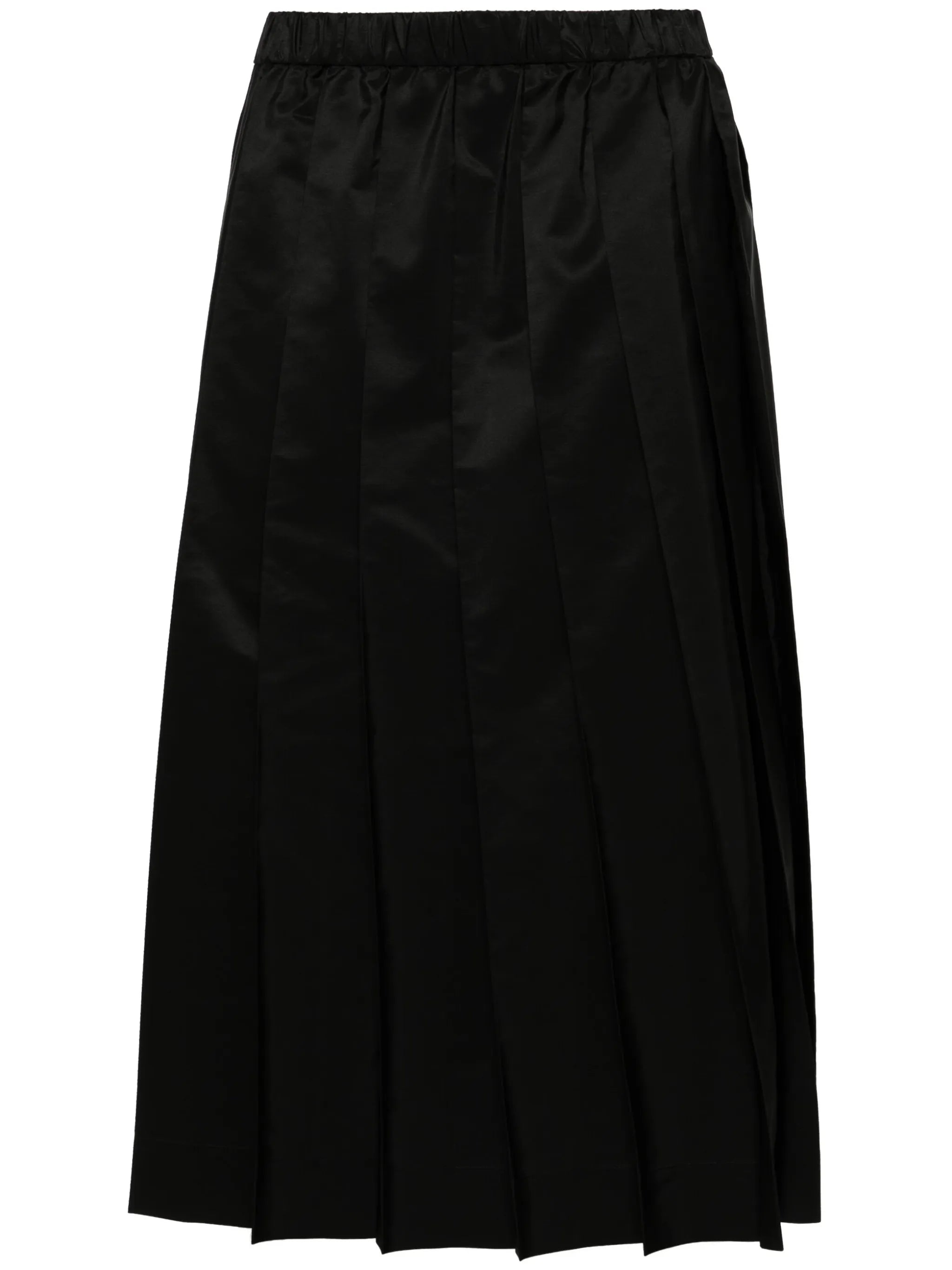 pleated elasticated waist skirt