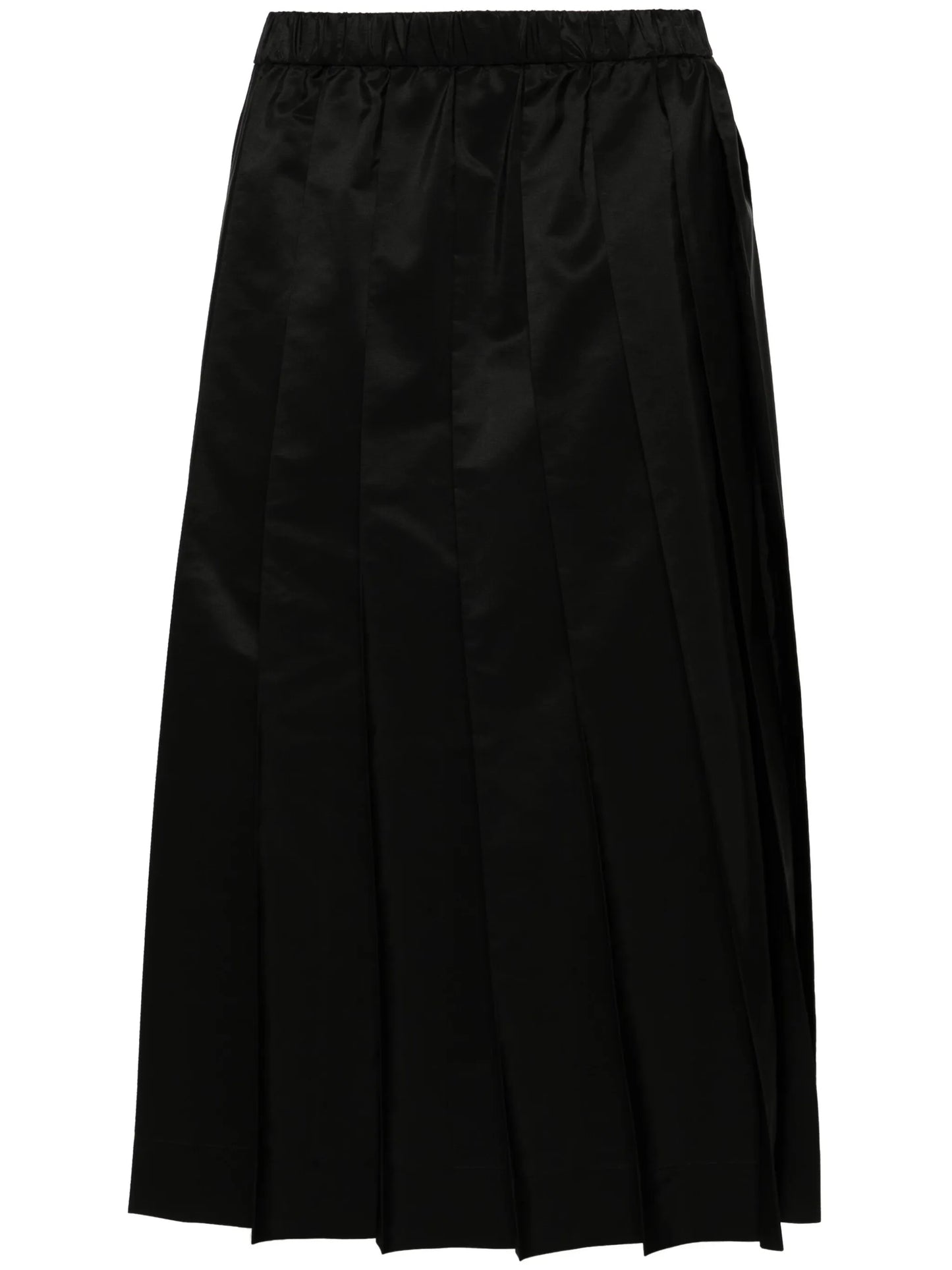 pleated elasticated waist skirt