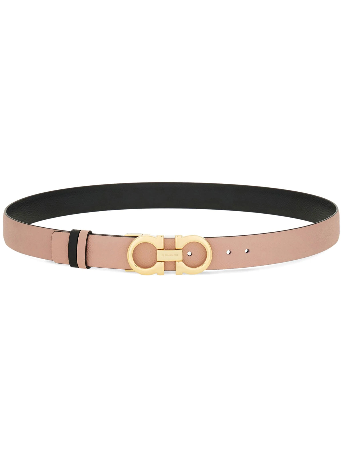 Gancini reversible leather belt
