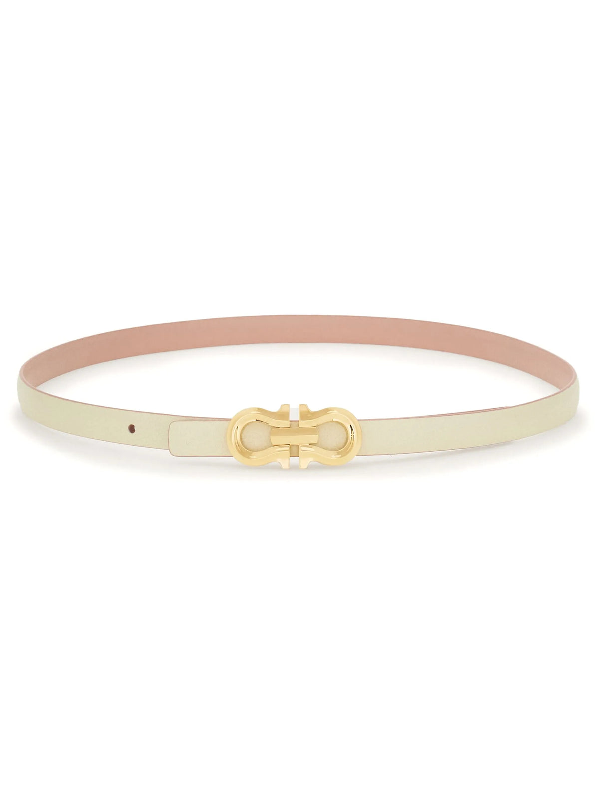 reversible Gancini-buckle belt