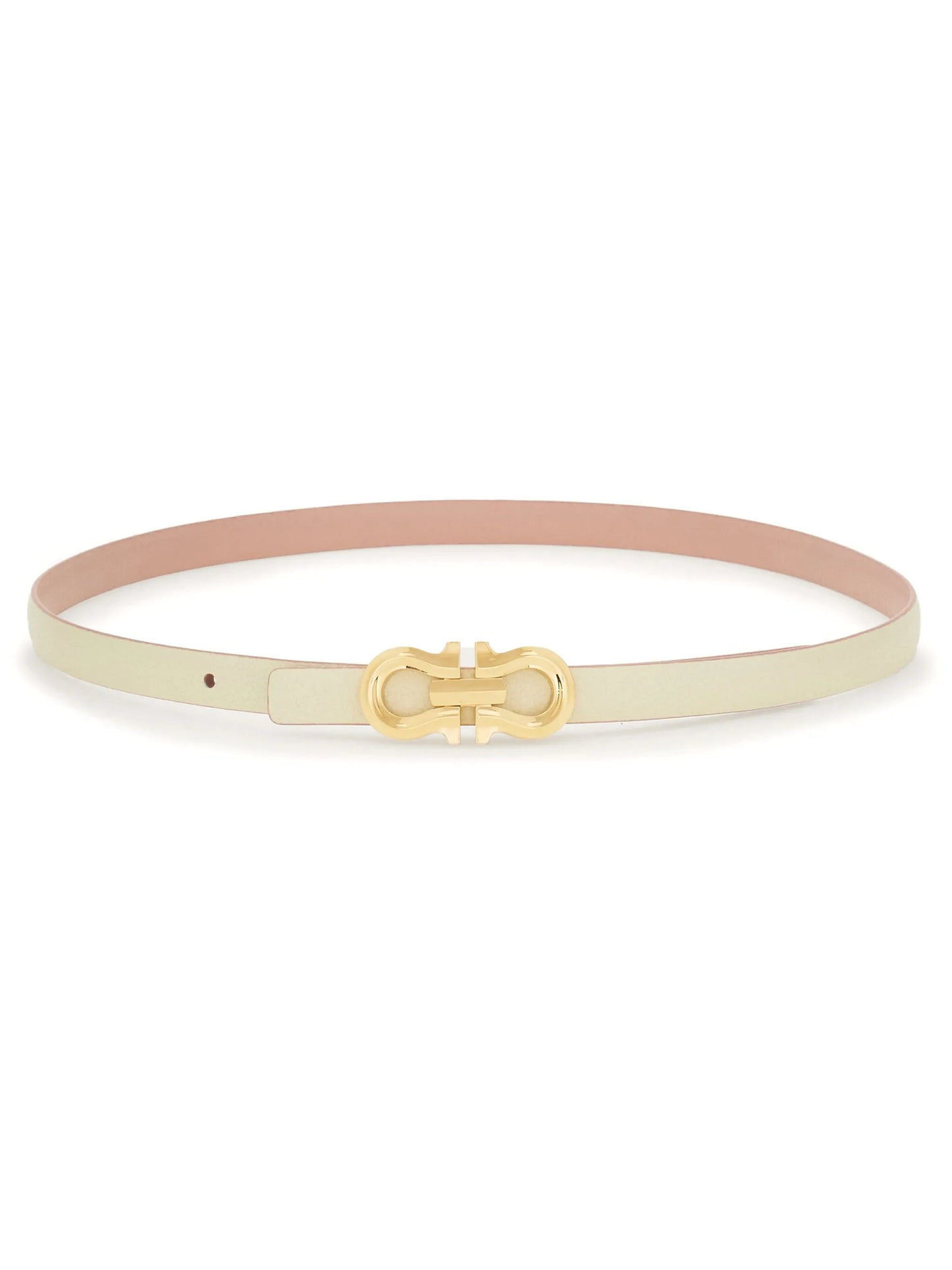 reversible Gancini-buckle belt