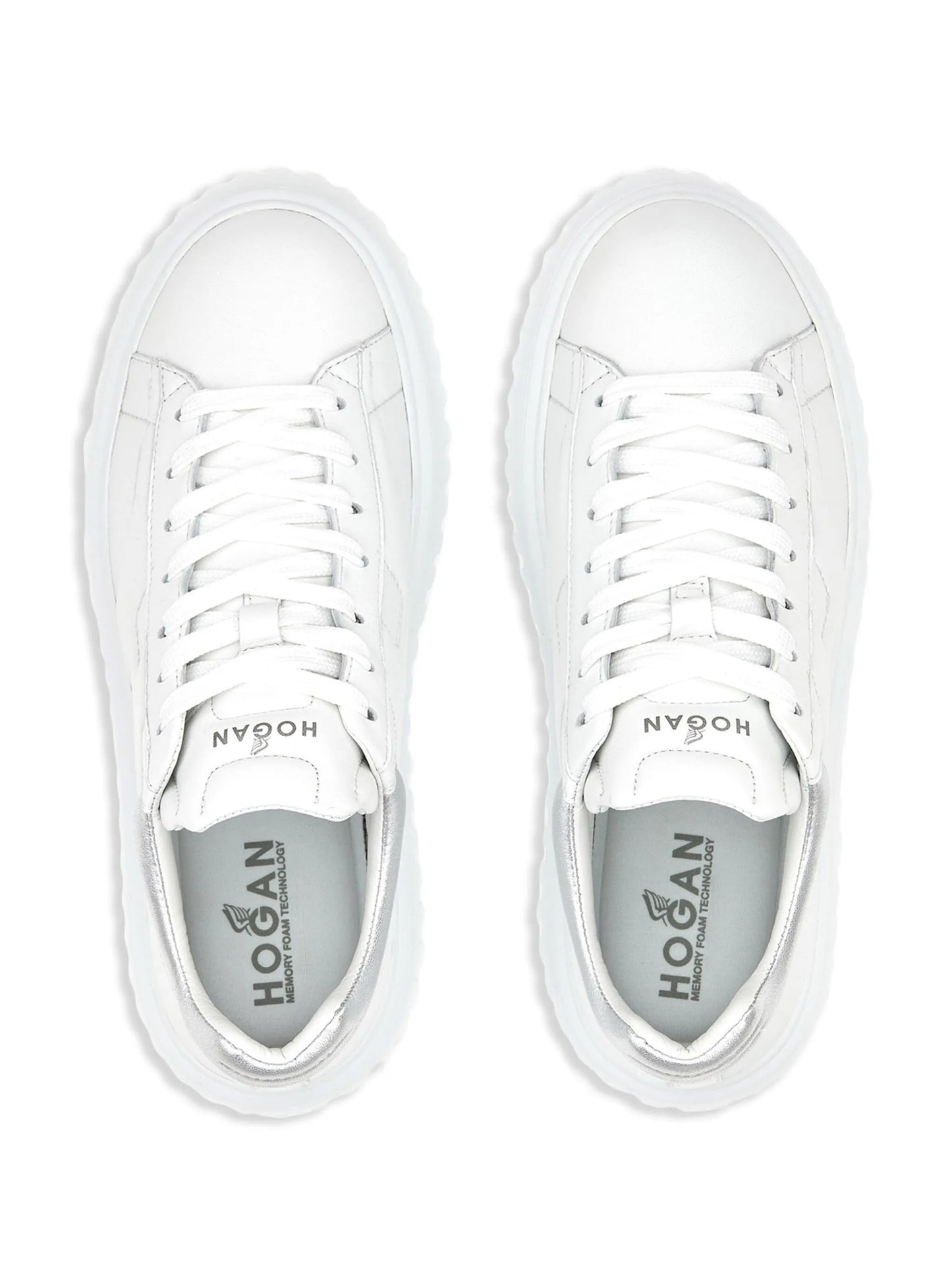 H-Stripes lace-up leather sneakers