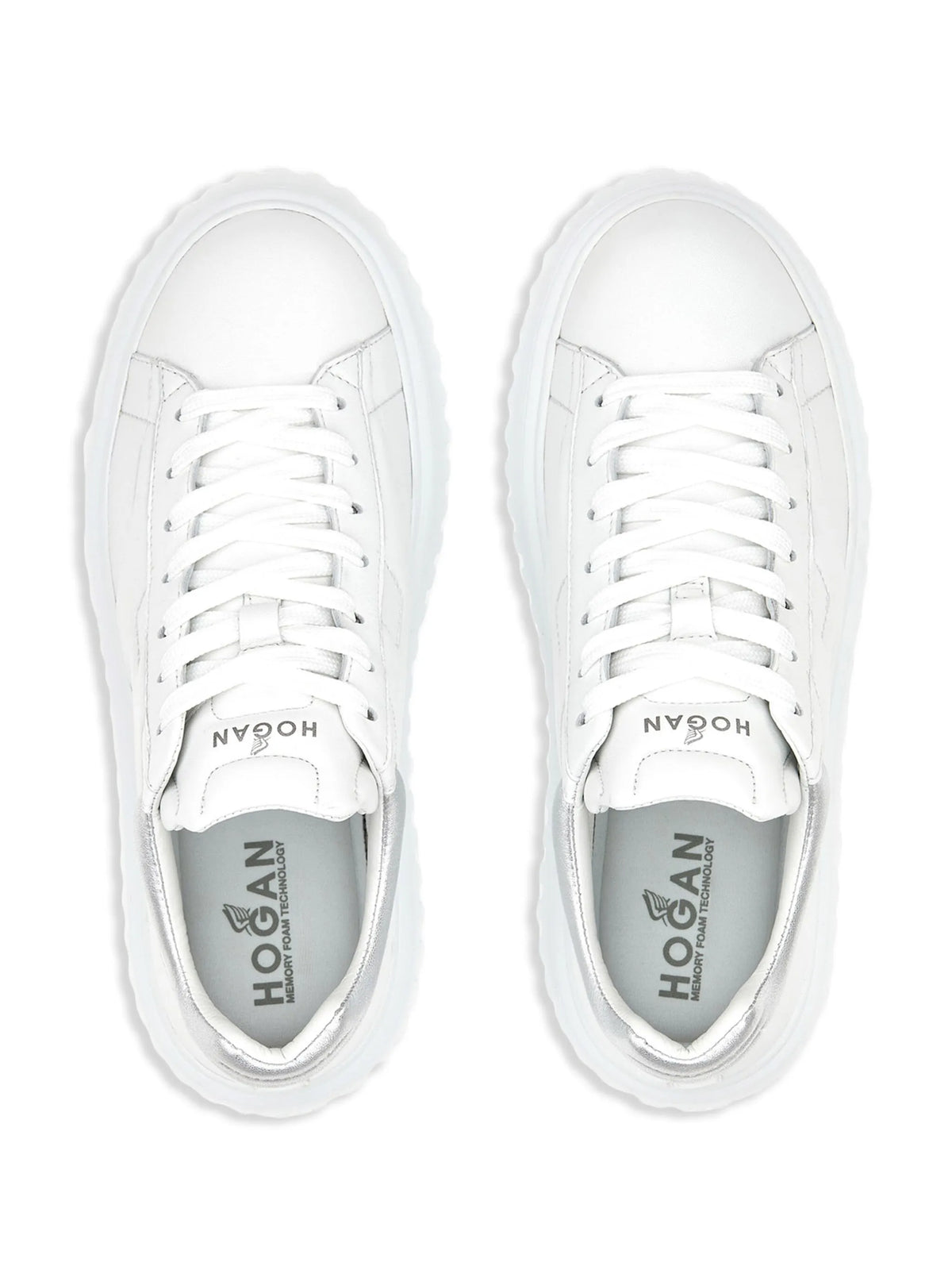H-Stripes platform leather sneakers