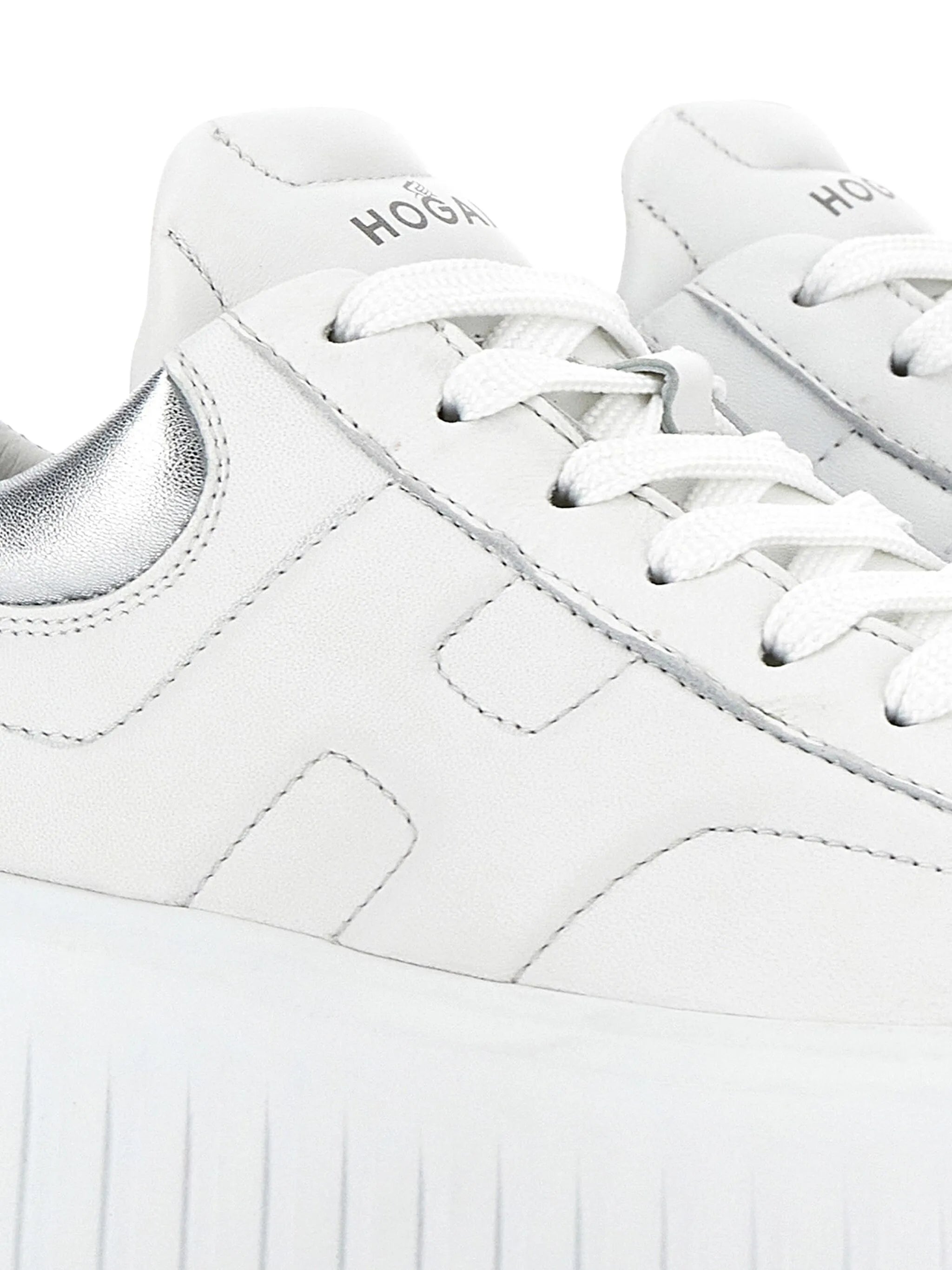 H-Stripes platform leather sneakers