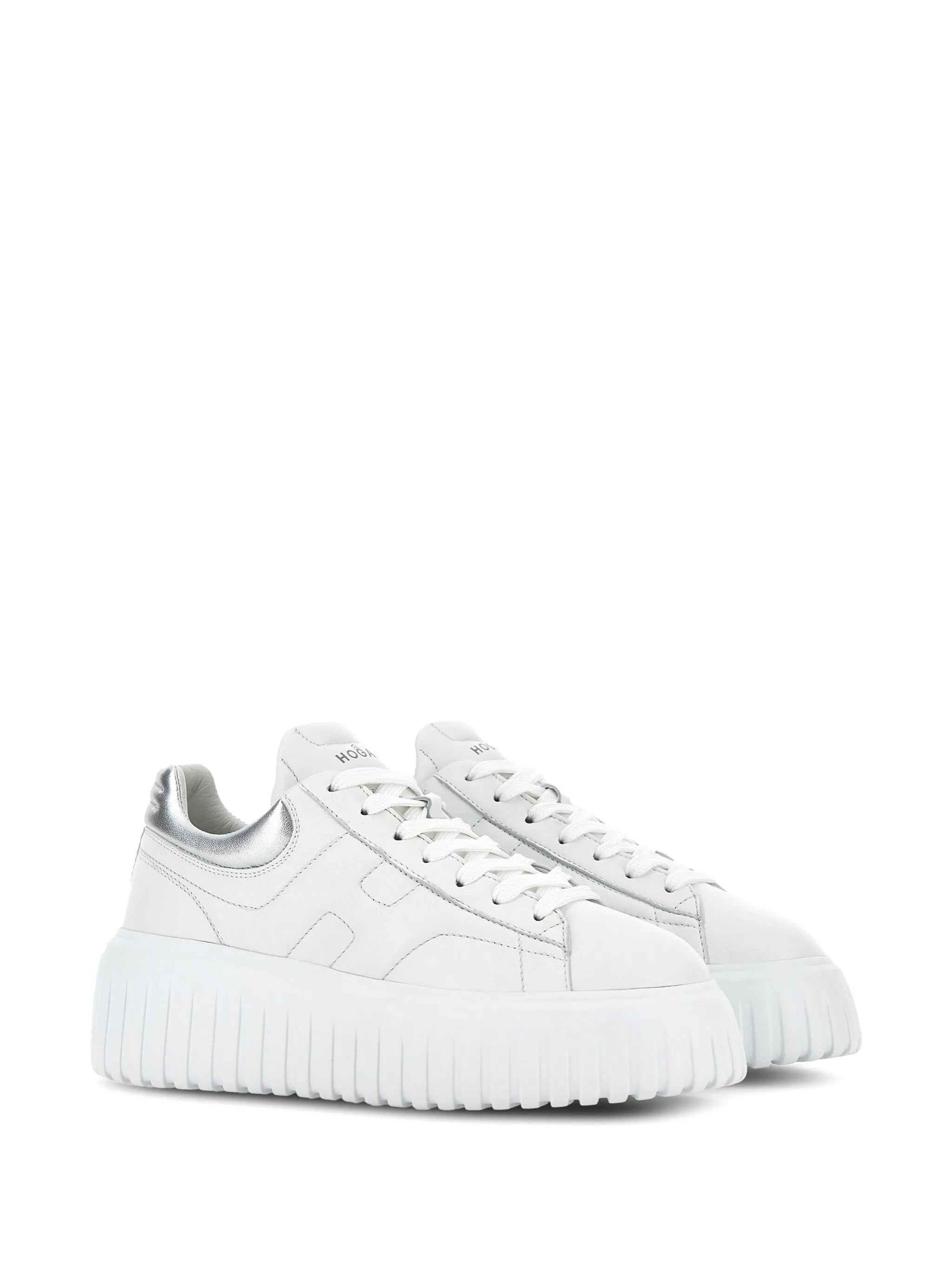 H-Stripes lace-up leather sneakers