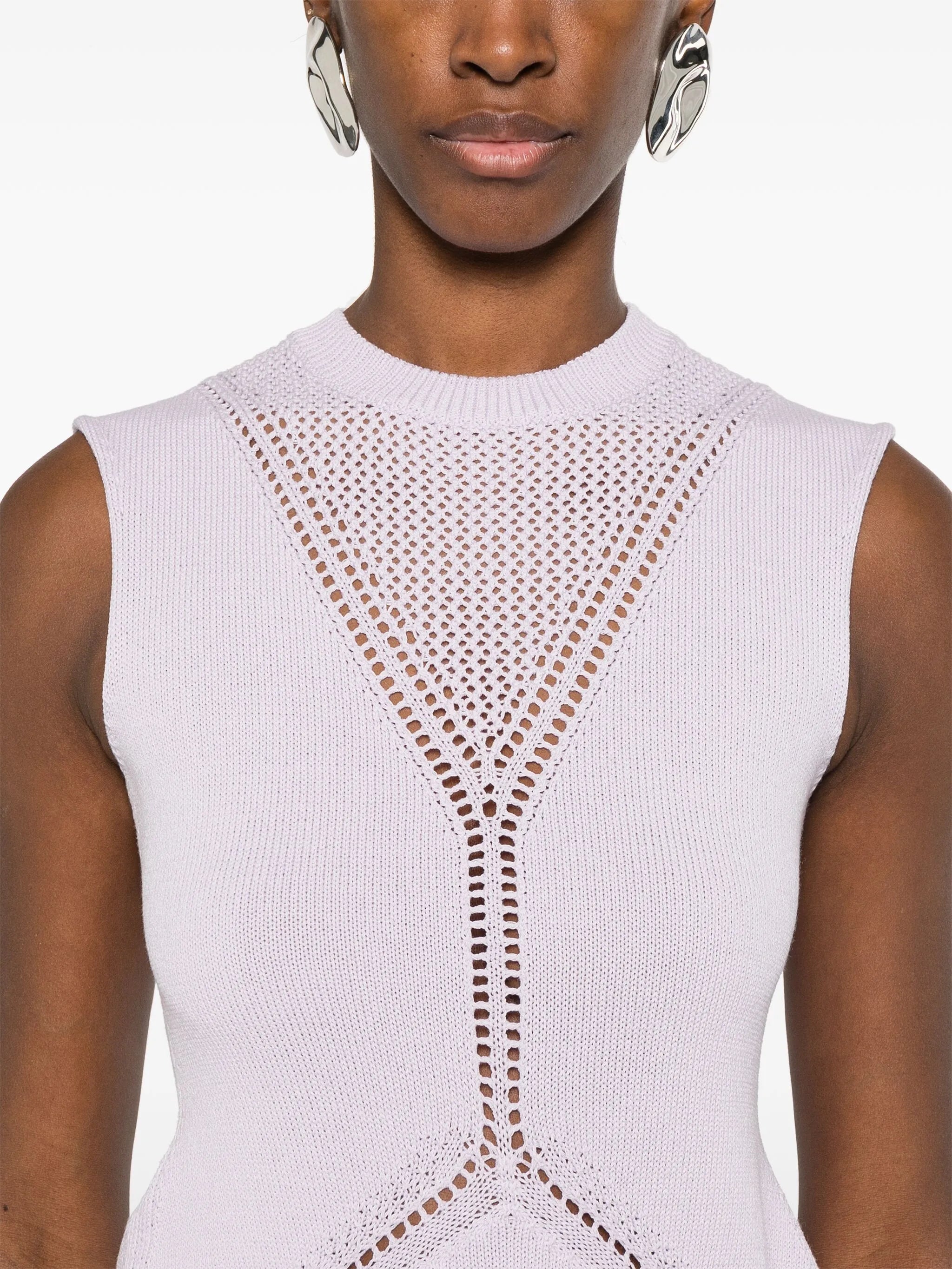 sleeveless knitted top