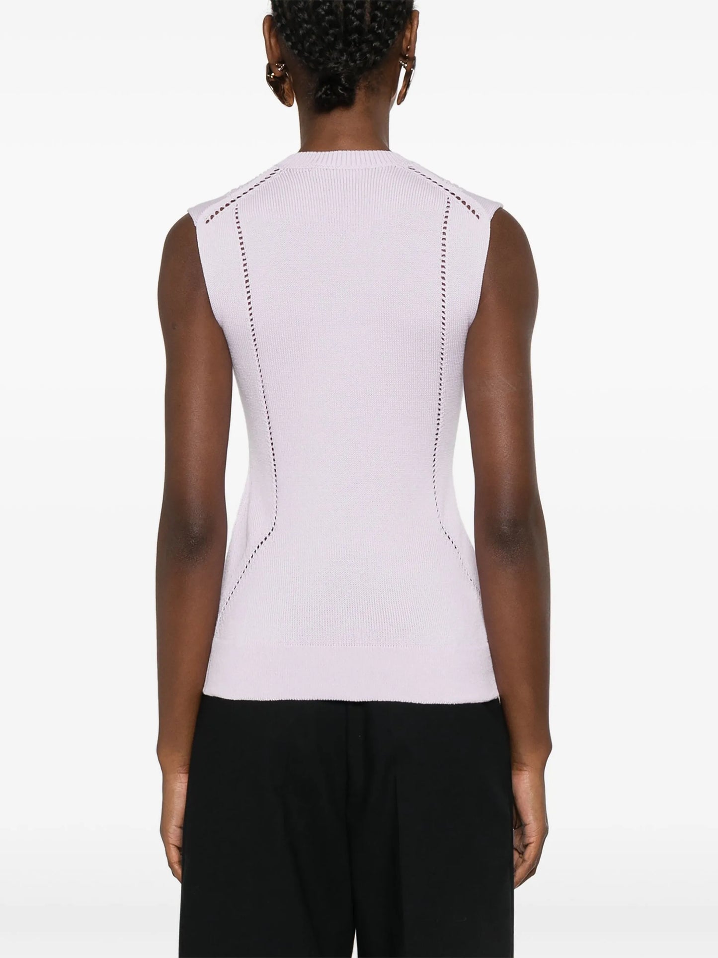 sleeveless knitted top