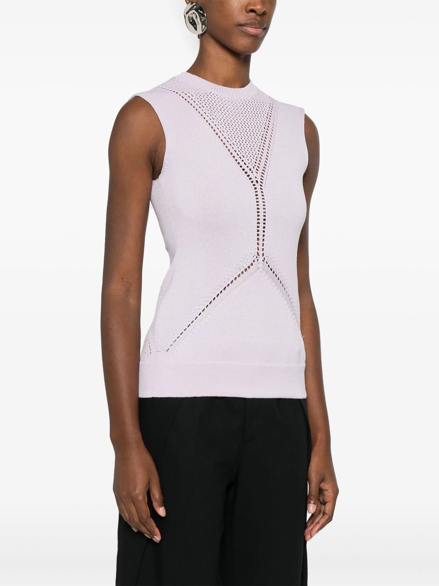 sleeveless knitted top