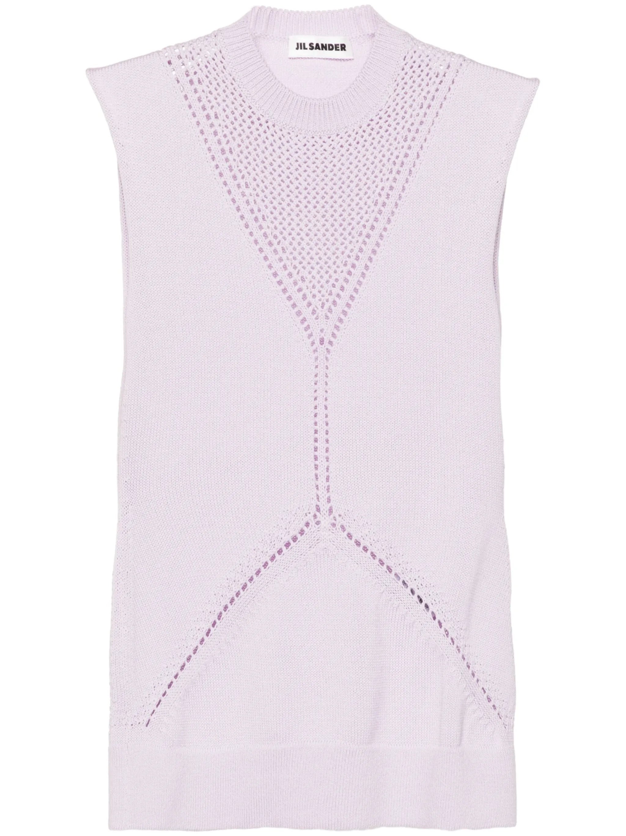 sleeveless knitted top