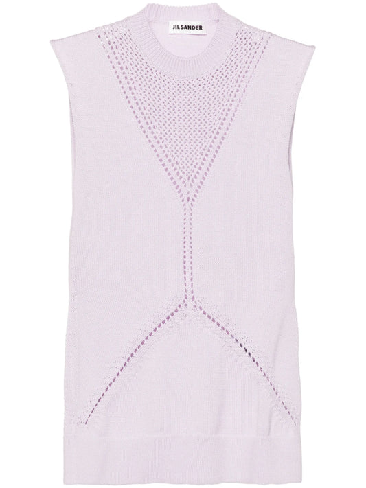 sleeveless knitted top