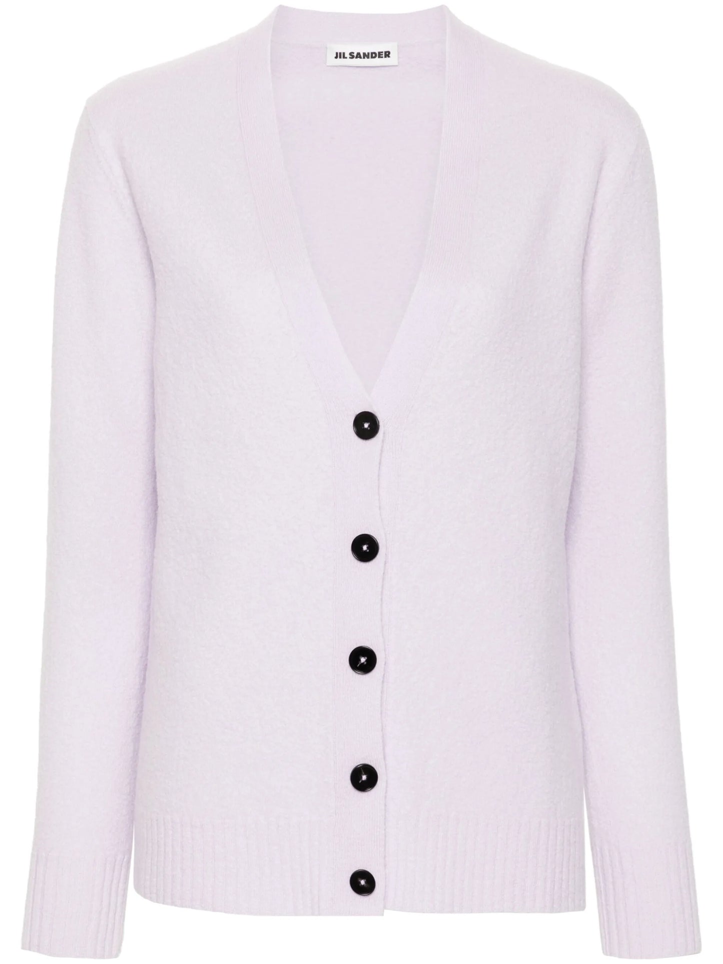 V-neck wool cardigan