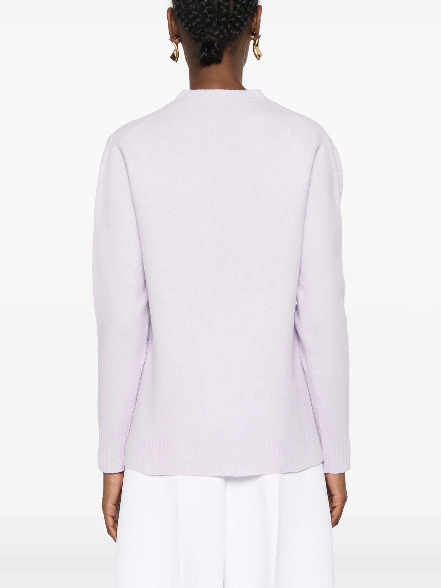 V-neck wool cardigan