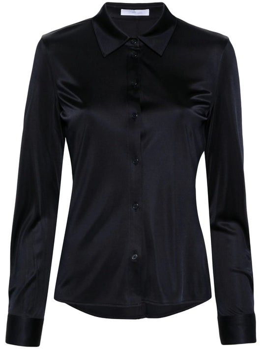 classic-collar jersey shirt