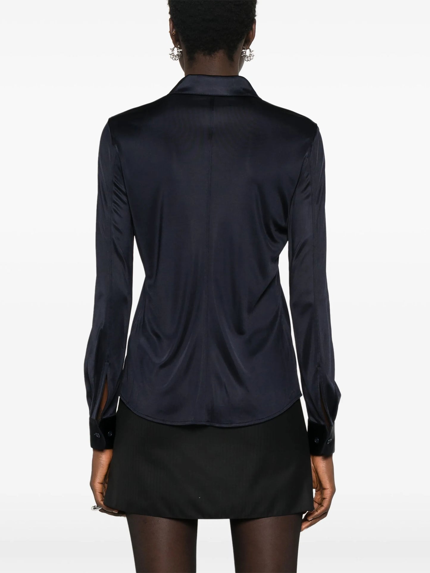 classic-collar jersey shirt