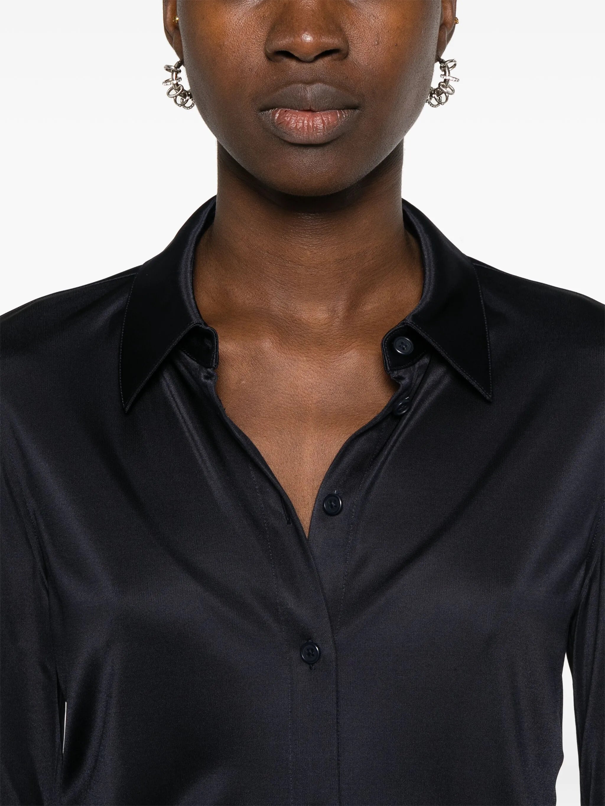 classic-collar jersey shirt