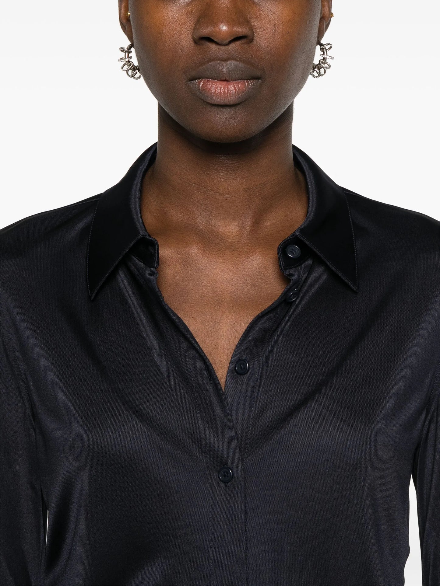 classic-collar jersey shirt