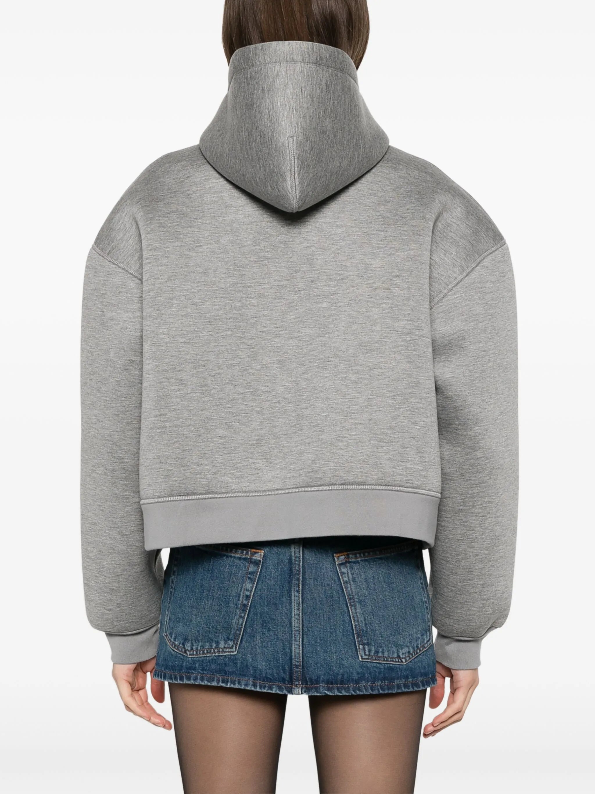 scuba-jersey hoodie