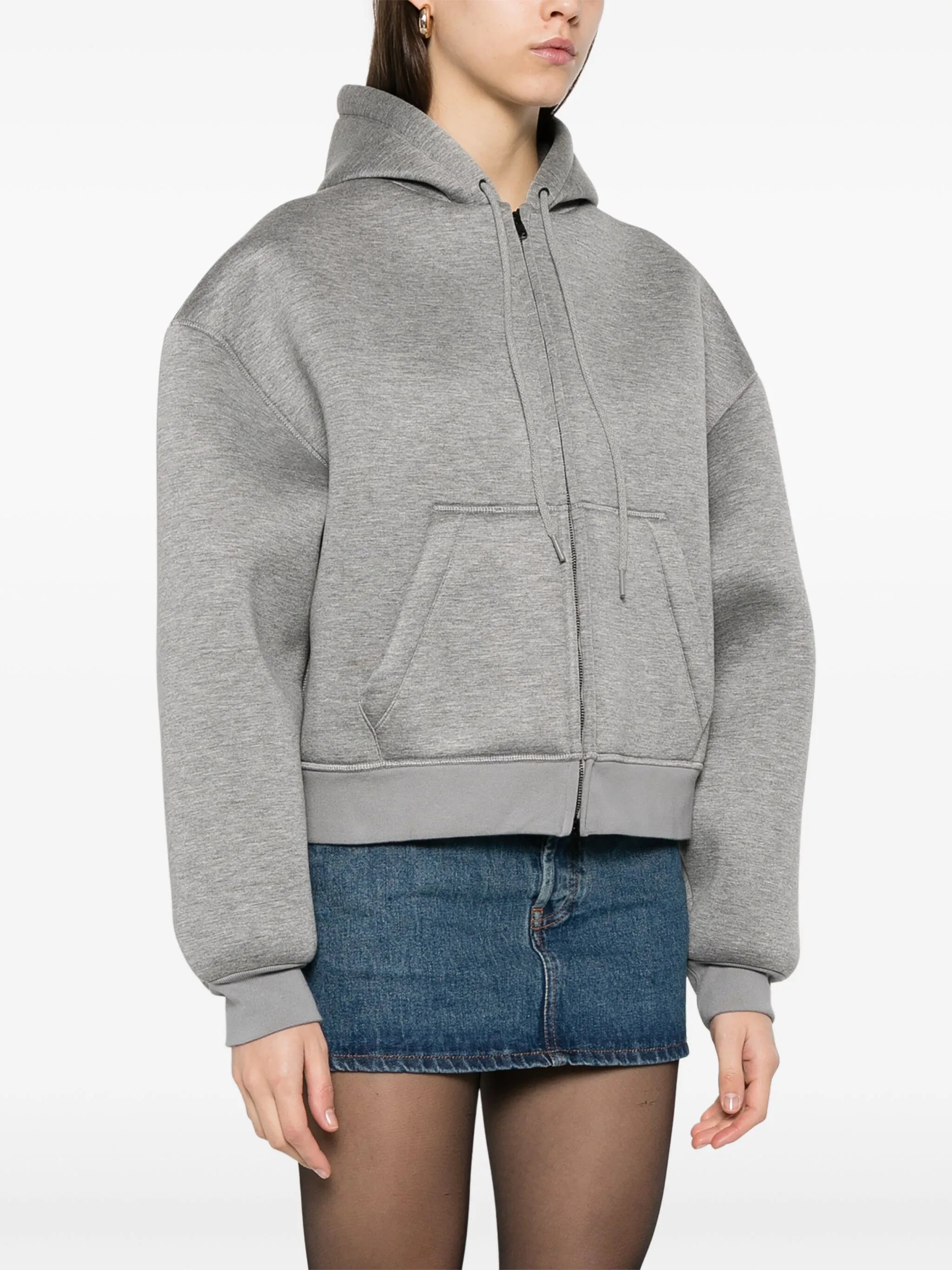 scuba-jersey hoodie