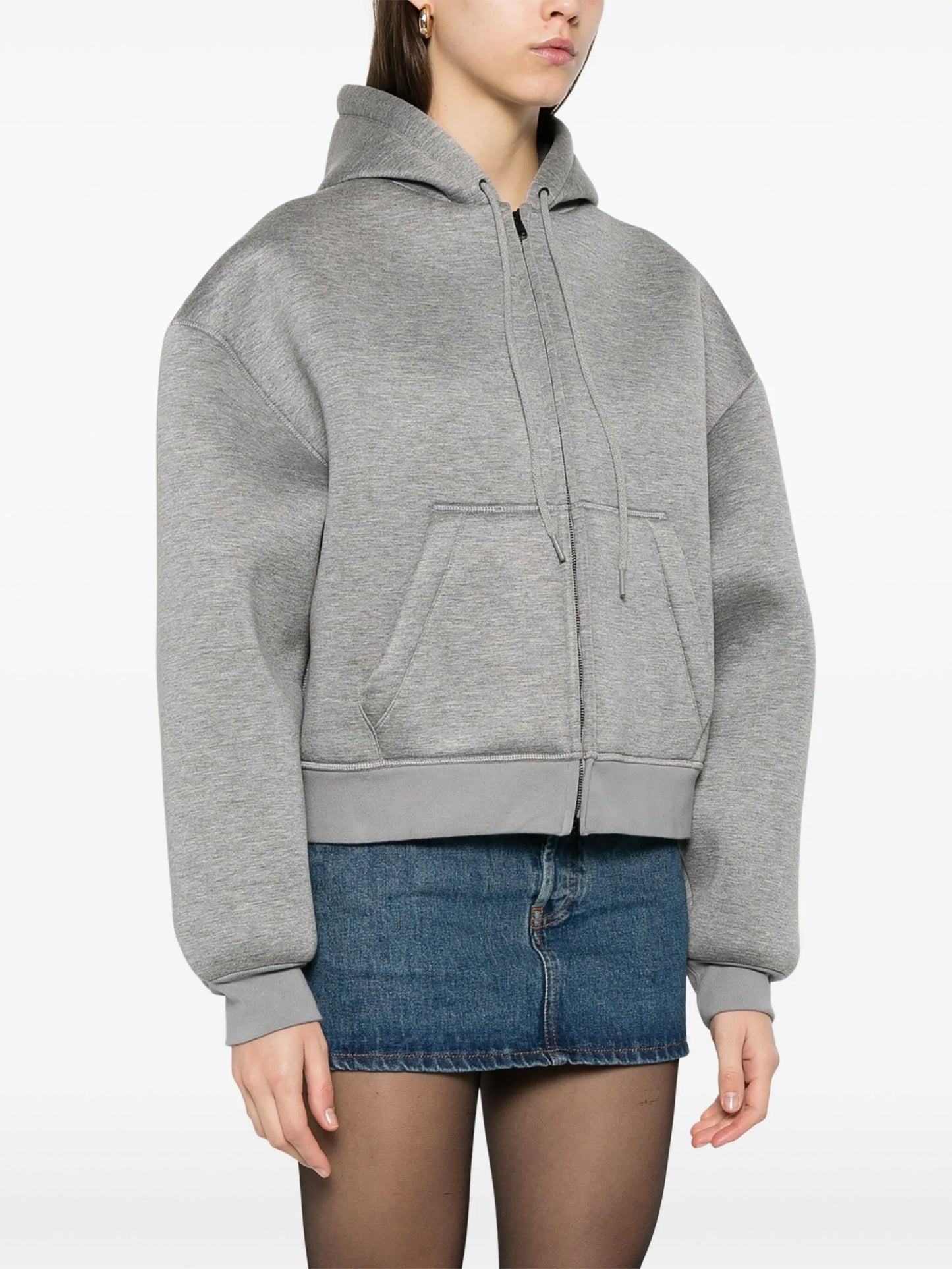 scuba-jersey hoodie
