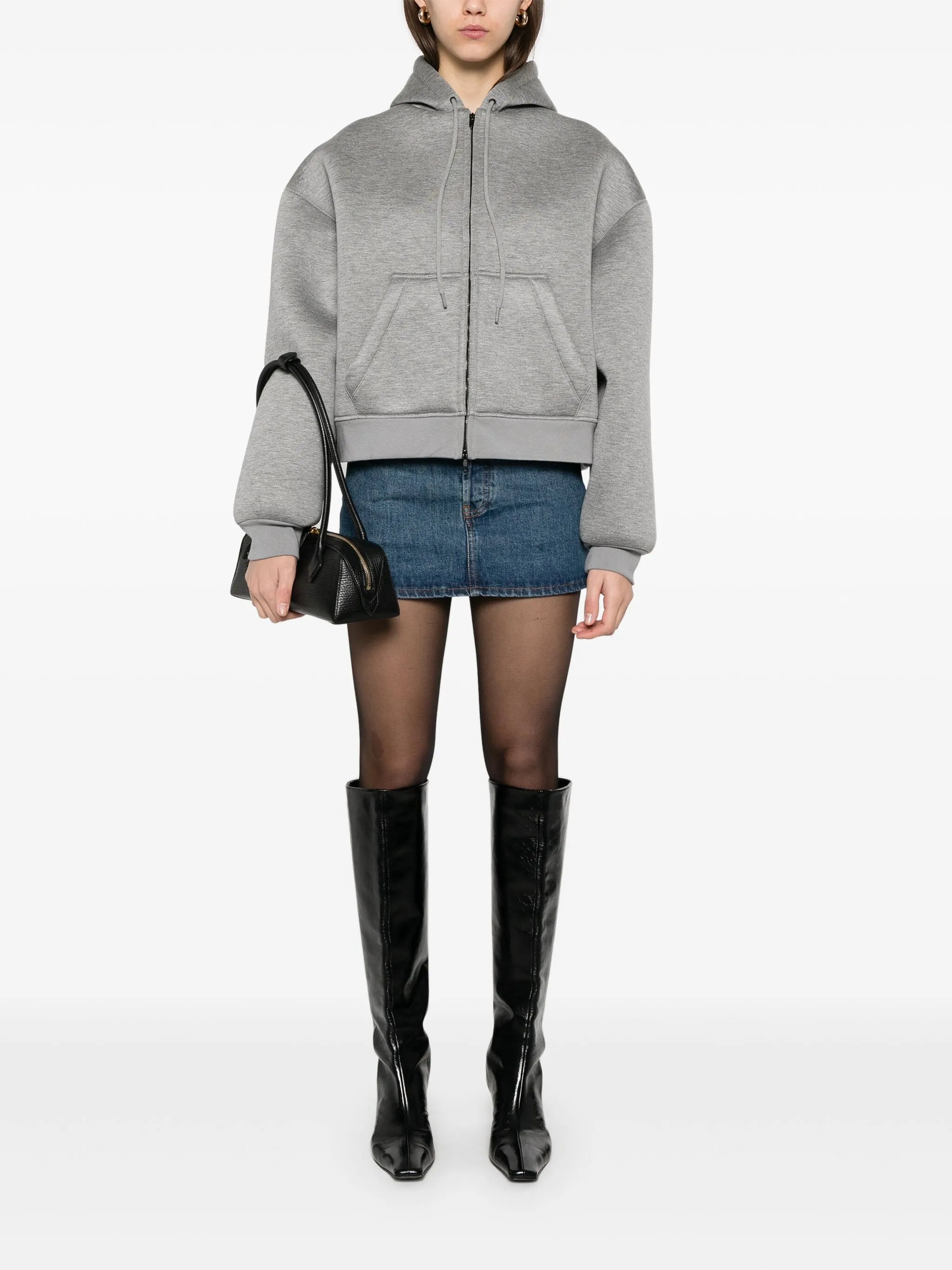 scuba-jersey hoodie