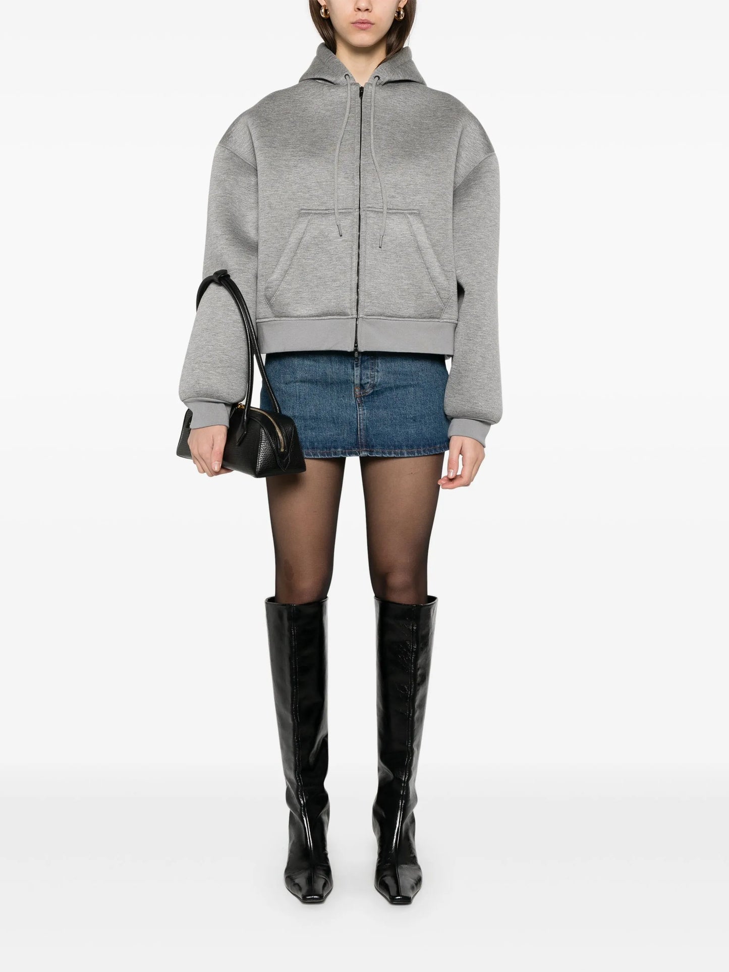 scuba-jersey hoodie