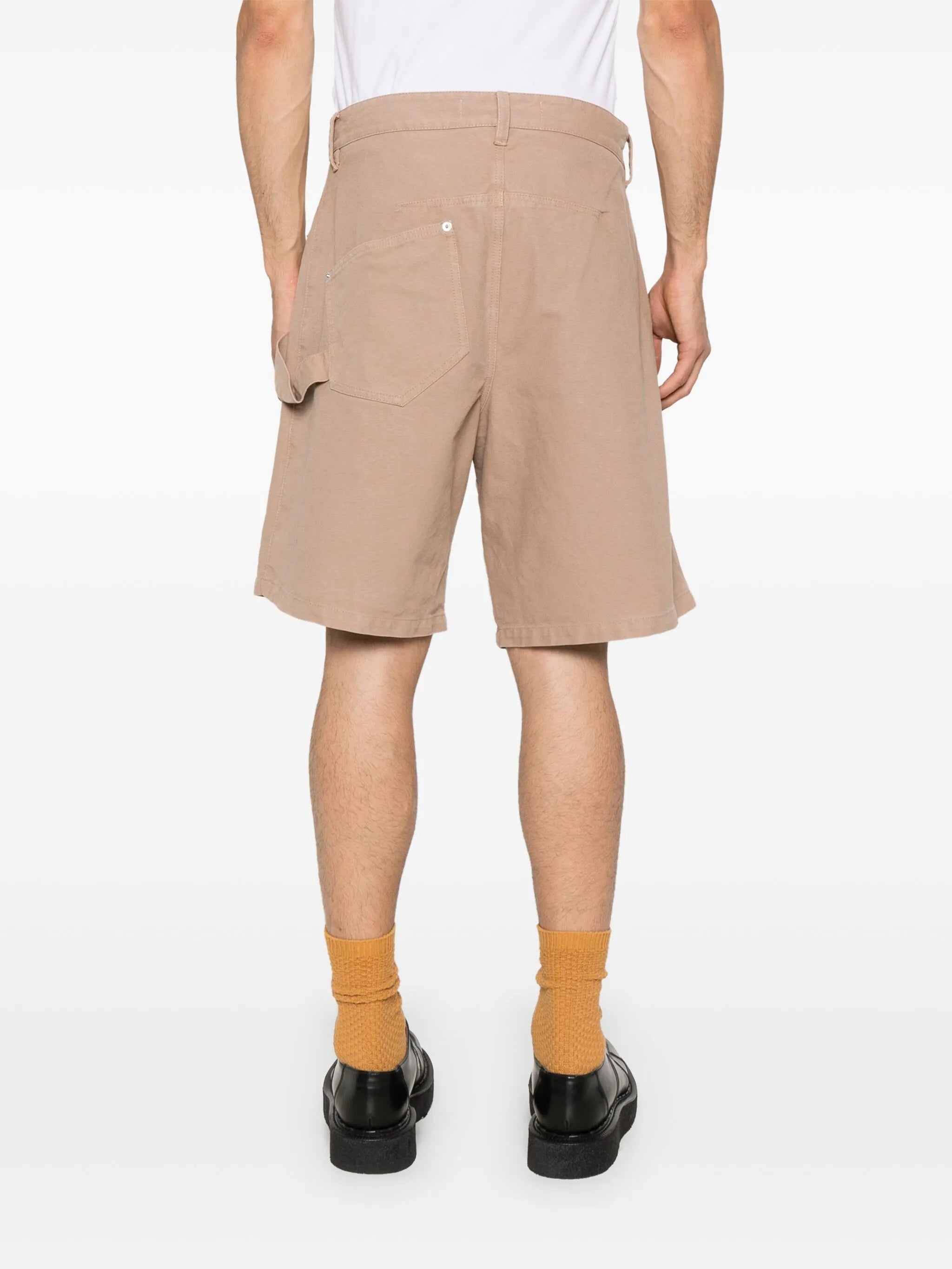 Twisted canvas shorts