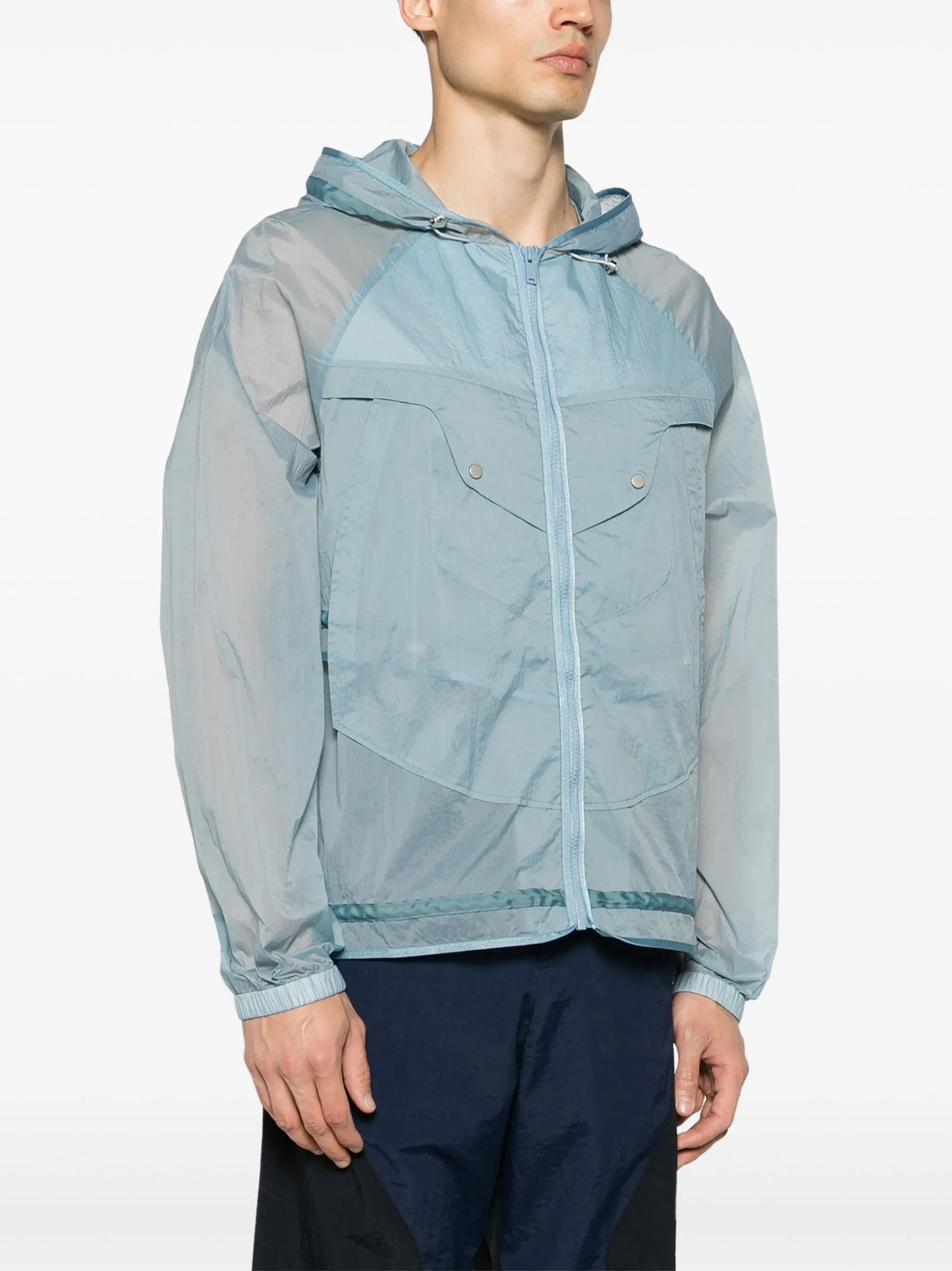 Effloresce panelled hooded jacket