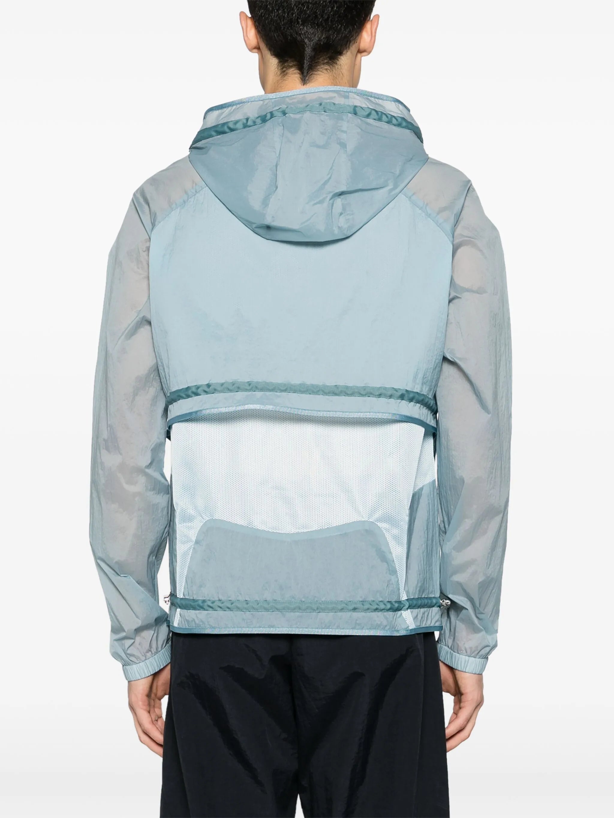 Effloresce panelled hooded jacket