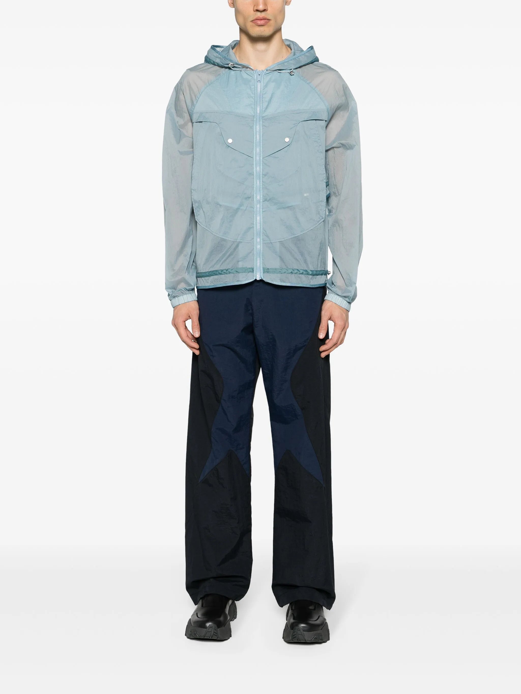 colour-block track pants
