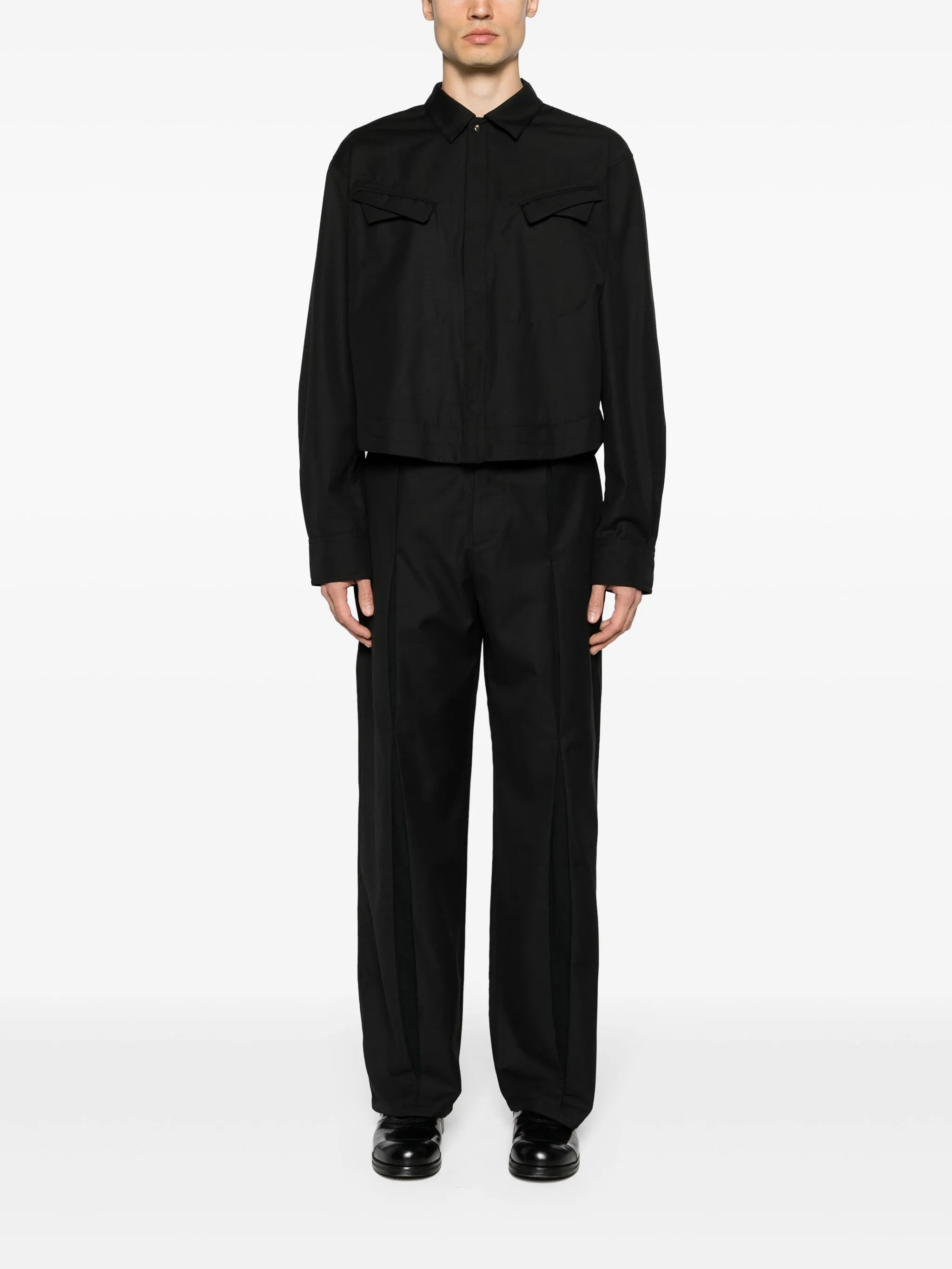 Bellow straight trousers