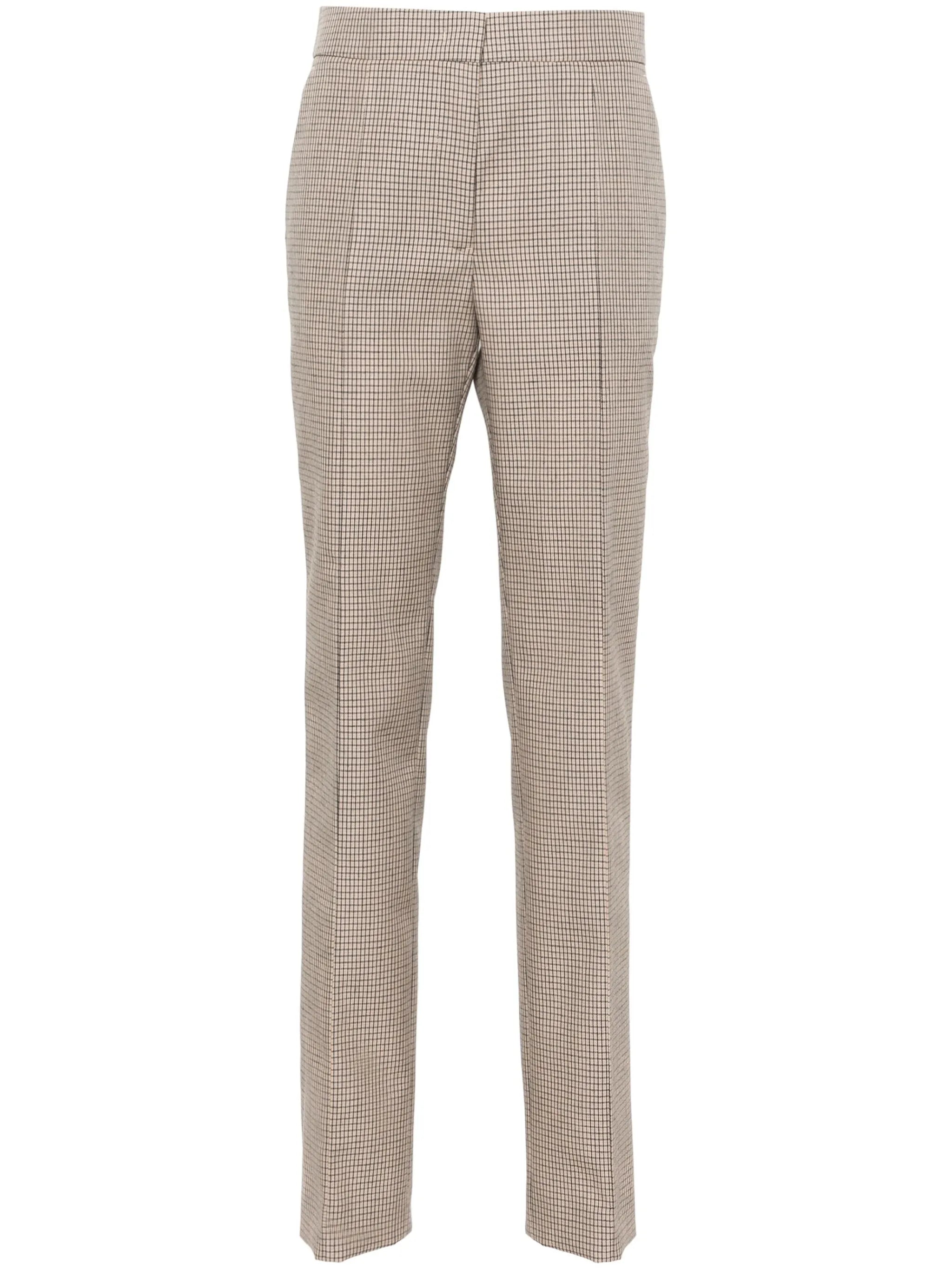 checked tailored trousers