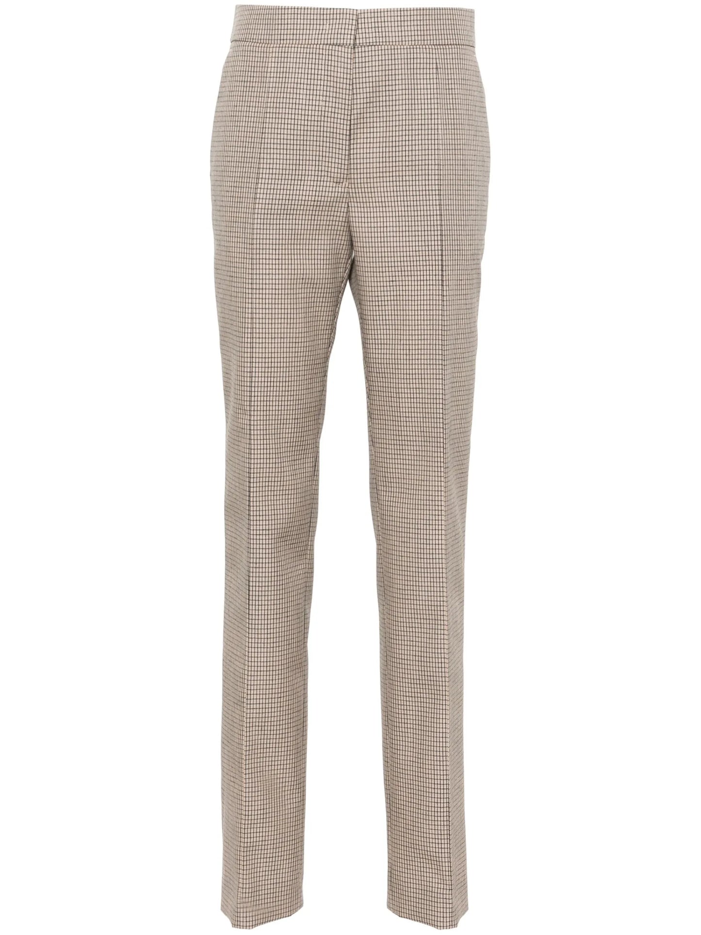 checked tailored trousers