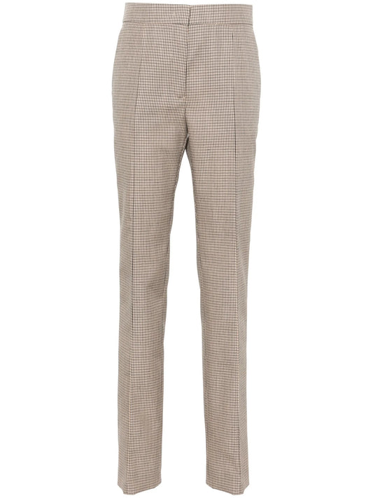 checked tailored trousers
