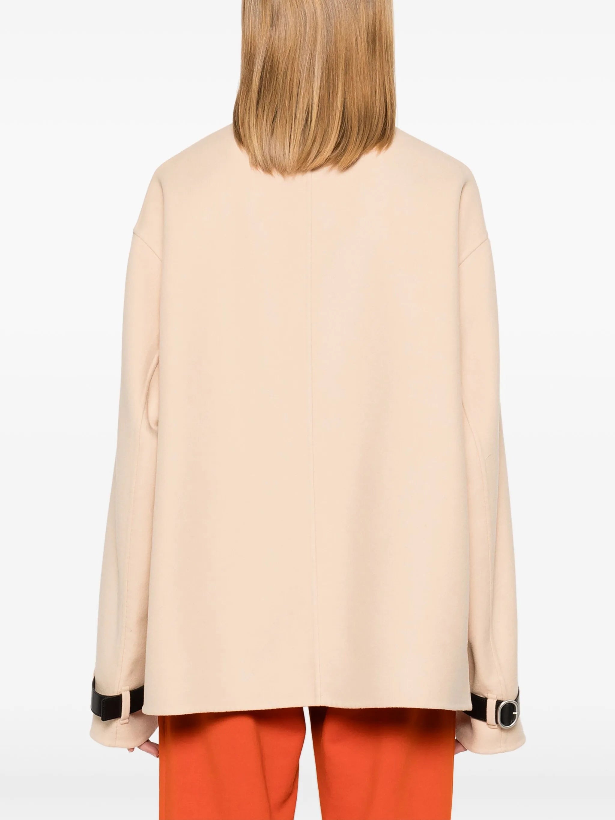 belted-detailed coat