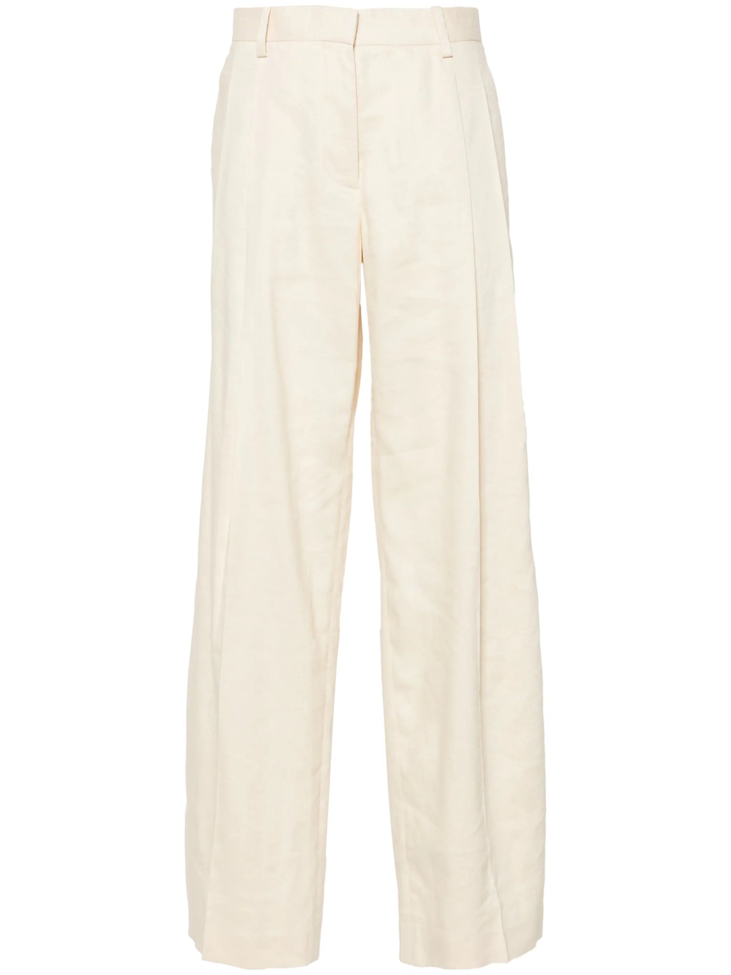 pleated wide-leg trousers