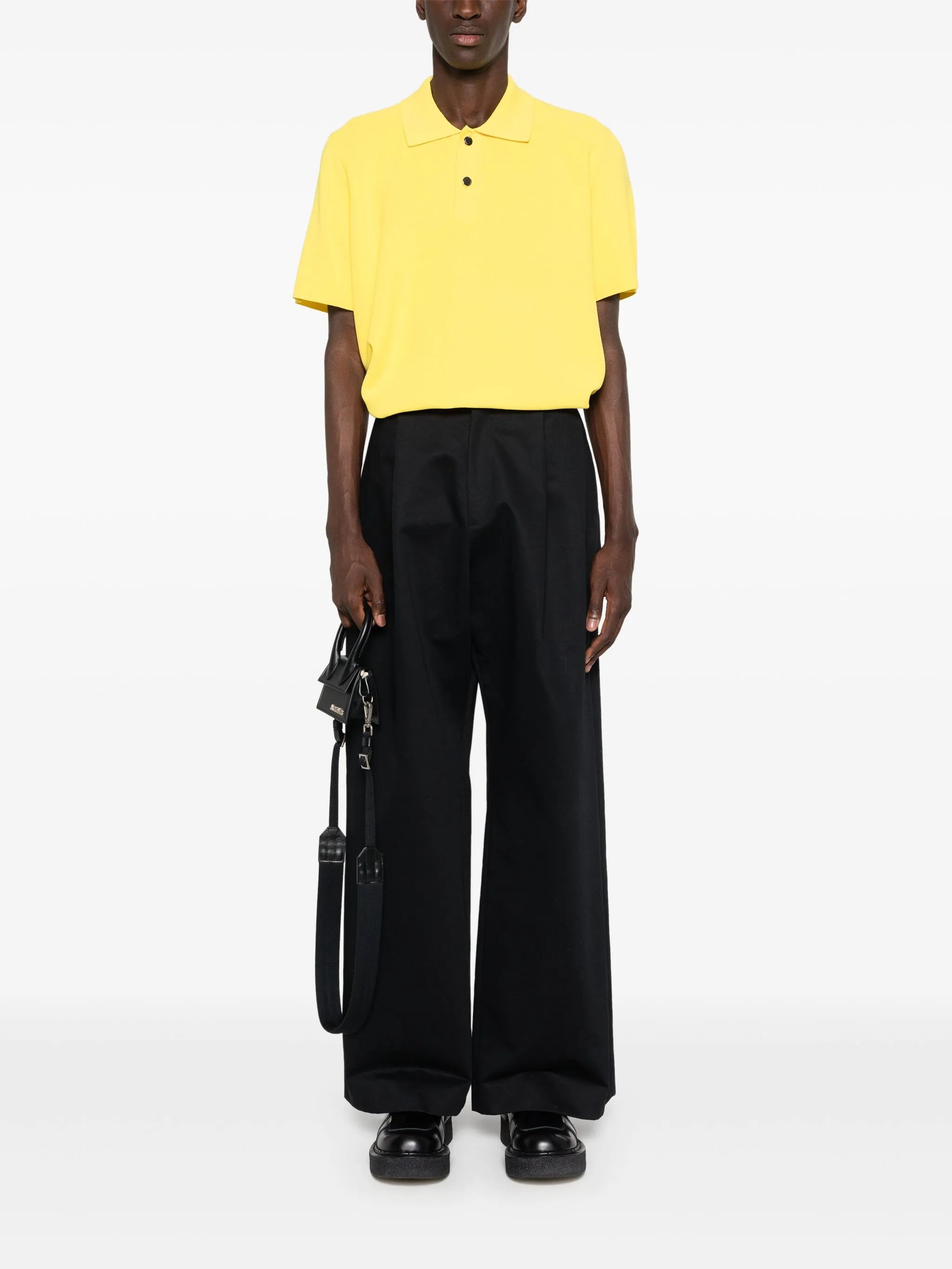 Le Polo Maille logo-embossed polo shirt